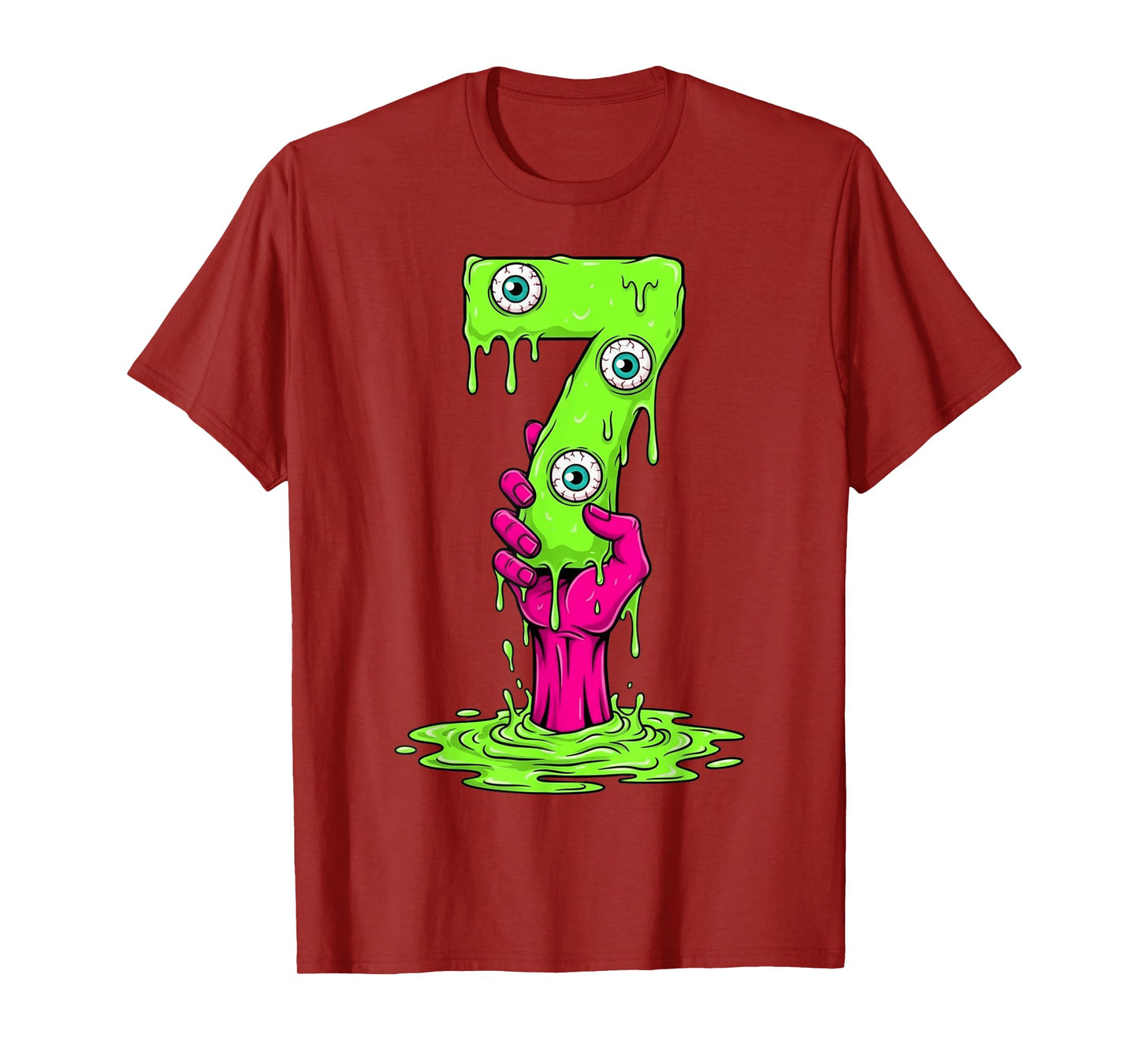 67 Halloween Costume Funny Number 7 Seven Meme for Gen Alpha T-Shirt