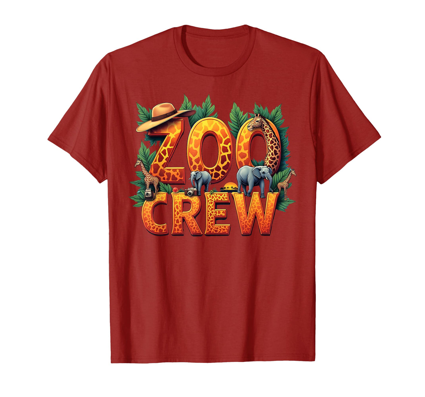 Safari Wildlife Jungle Animal Zoo Crew Zoo Keeper Kids T-Shirt