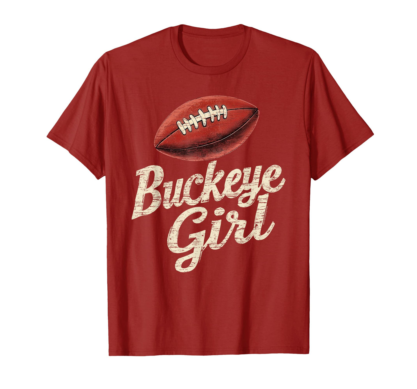 Buckeye Girl Vintage Sports Ohio Home State T-Shirt