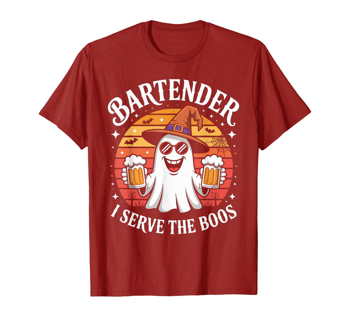 Bartender I Serve The Boos Halloween Costume T-Shirt