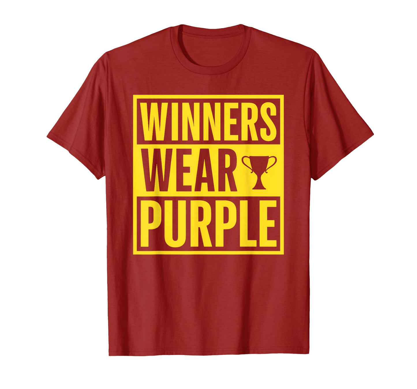 Winners Wear Purple School Sports Team Pride Game Tee T-Shirt