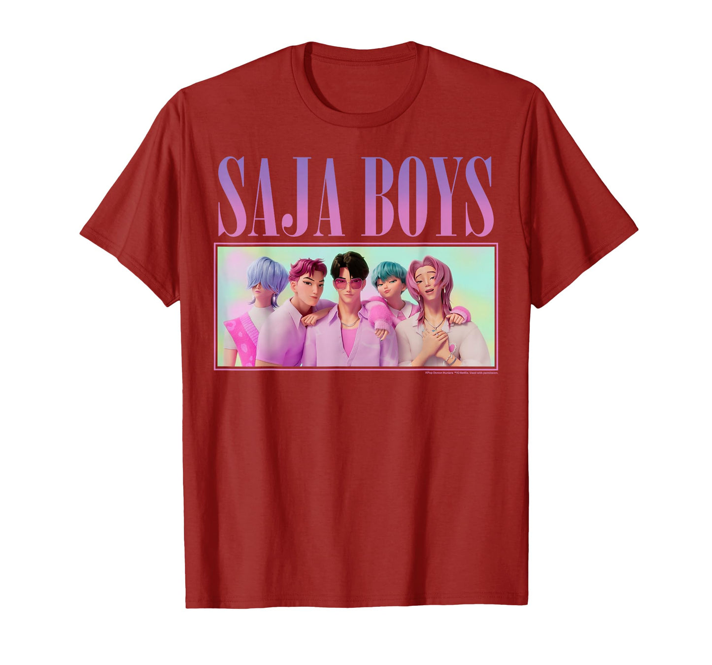 Kpop Demon Hunters Halloween Saja Boys Group Shot T-Shirt