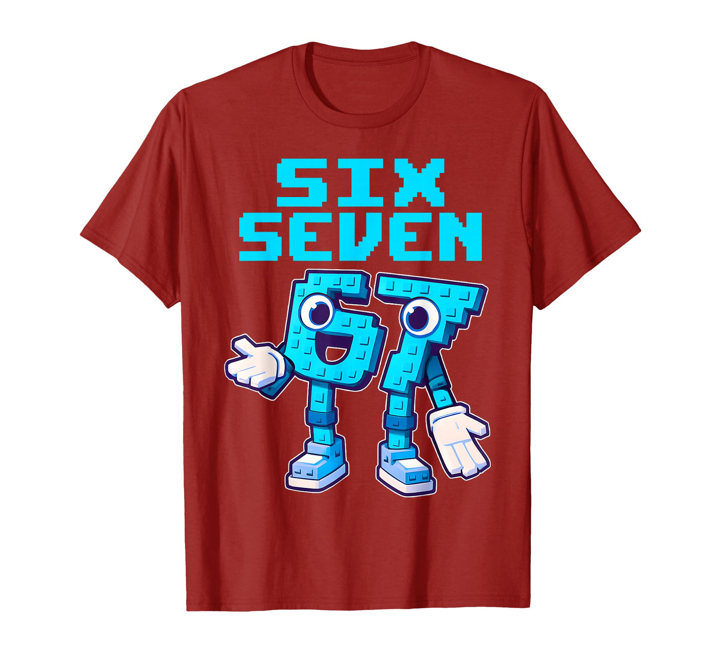 67 Six Seven 6-7 - Funny Italian Brainrot Kids Gaming Meme T-Shirt
