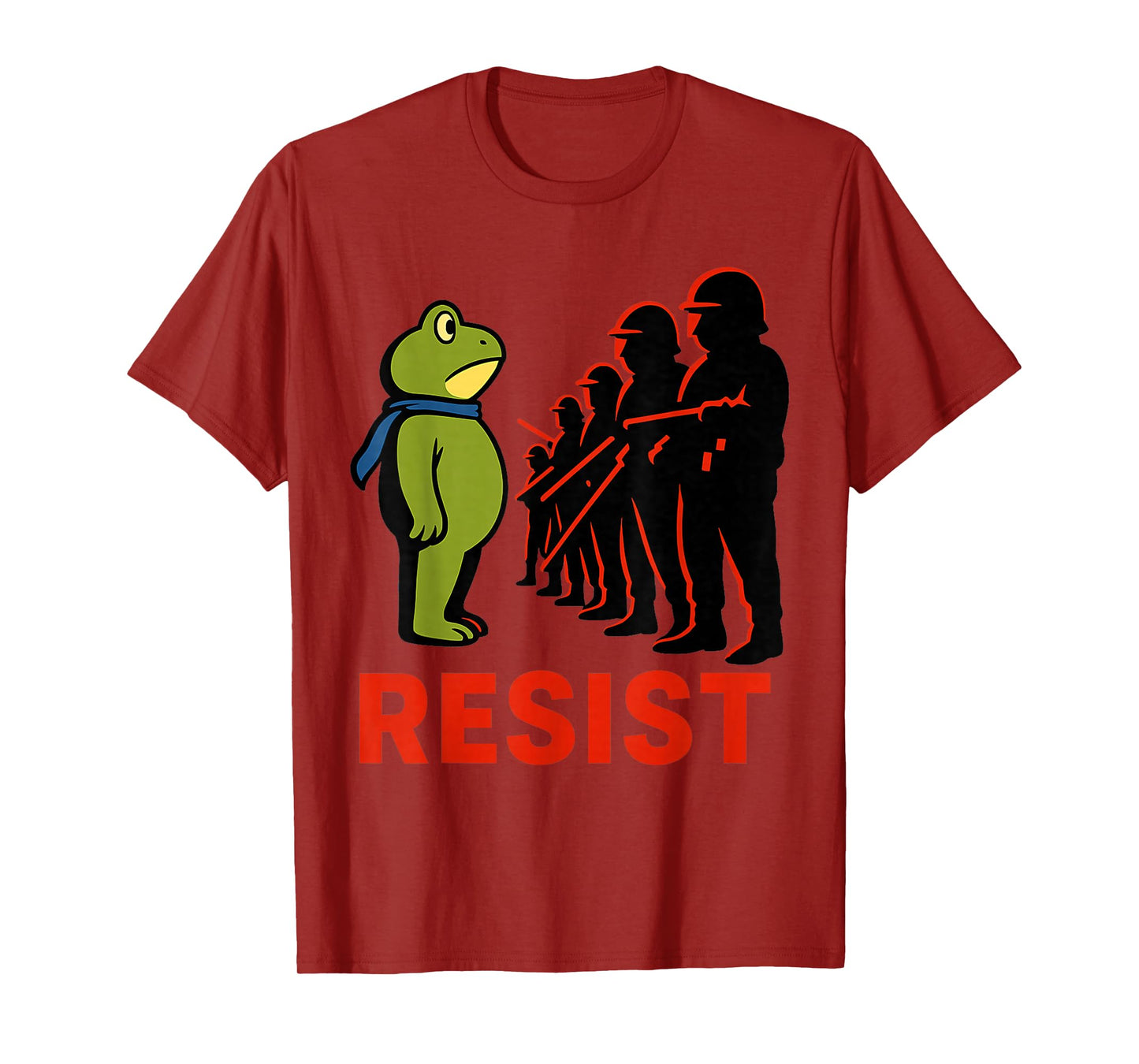 Retro Vintage Portland Frog Protest Funny Frog Resist 2025 T-Shirt