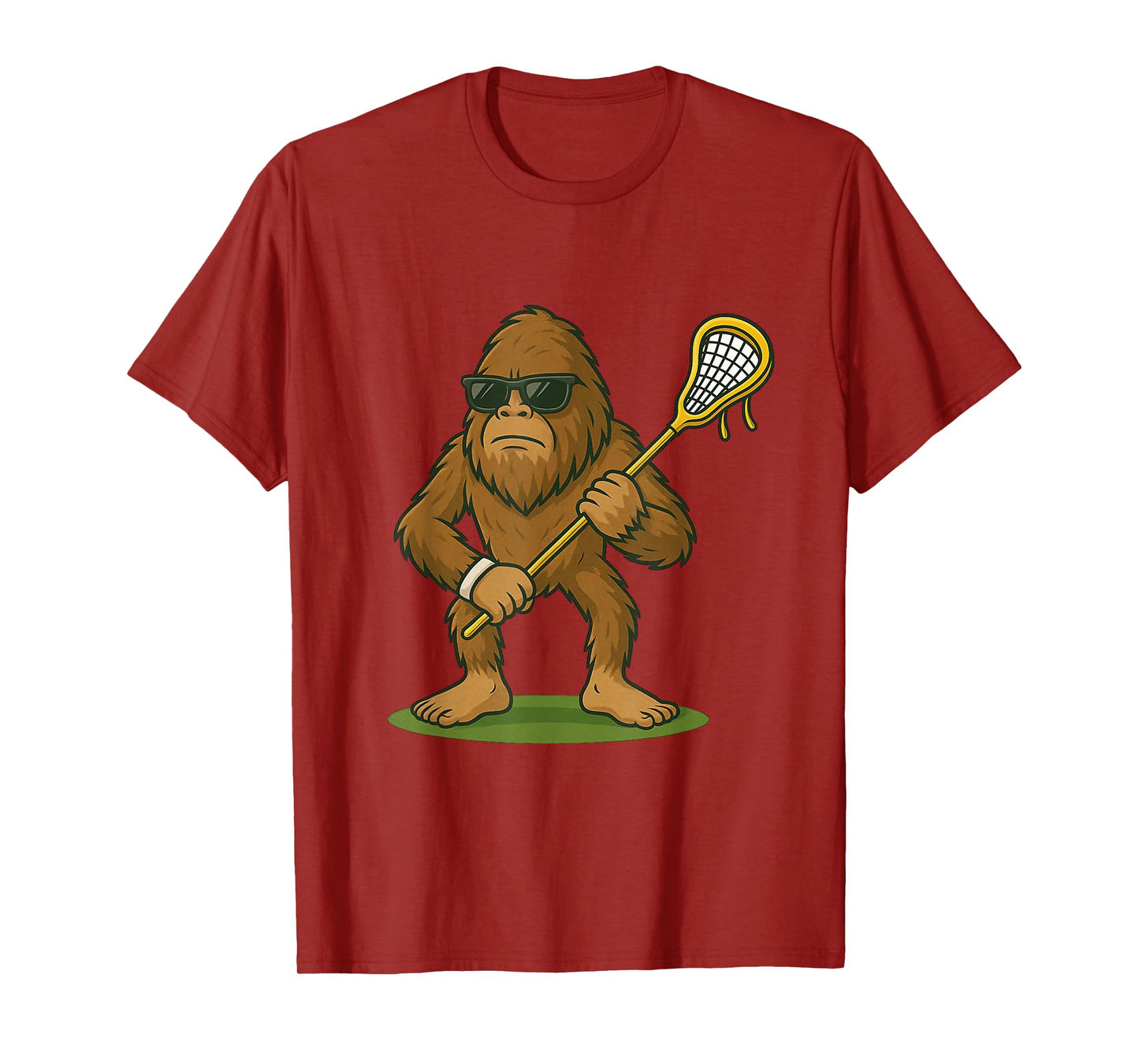 Funny Lacrosse LAX Bigfoot Kids Men Women Lacrosse Player T-Shirt