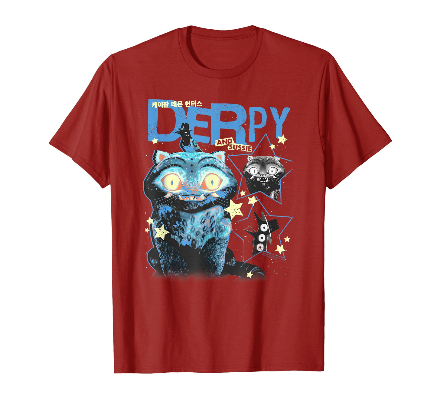 Kpop Demon Hunters Halloween Derpy and Sussie Y2K Poster T-Shirt