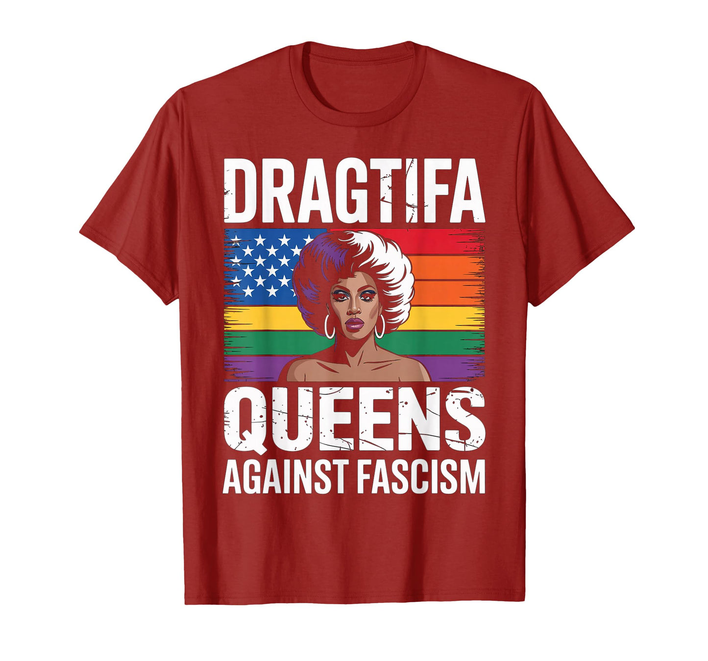 Dragtifa Black Queens Against Fascism Resist No Kings LGBTQ T-Shirt