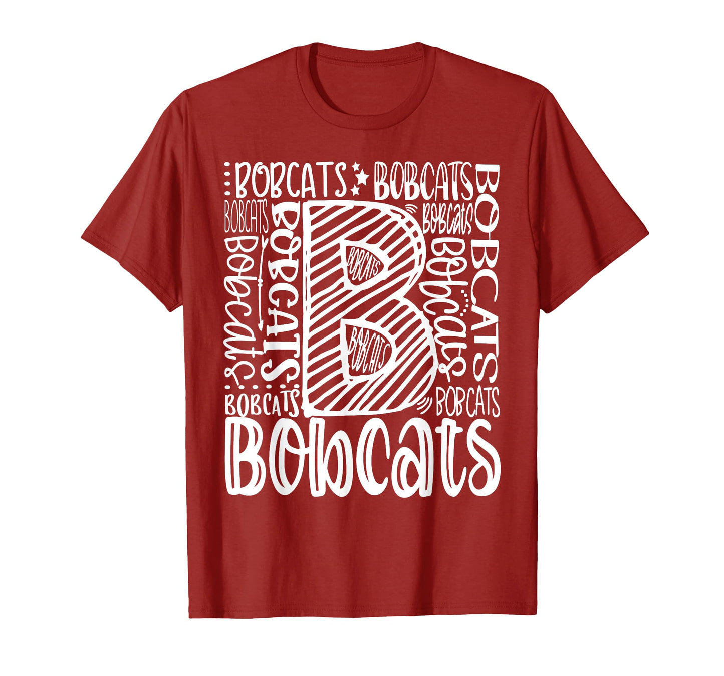 Bobcat School Spirit Leopard Sport Fan Game Day Party T-Shirt