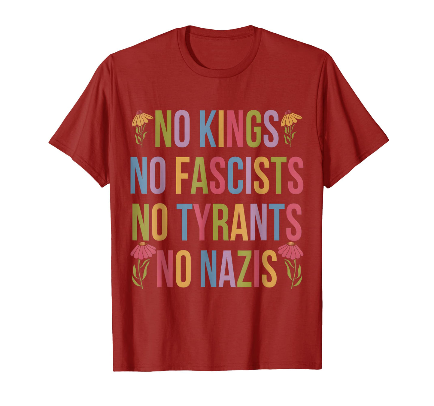 No Kings Patriotic Men Women Liberty T-Shirt T-Shirt