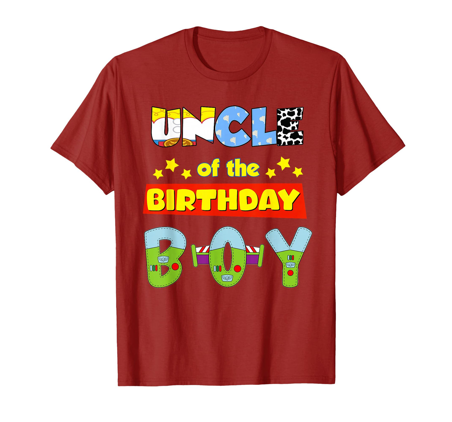 Uncle Of The Birthday Boy Cowboy Family Party Decorations T-Shirt