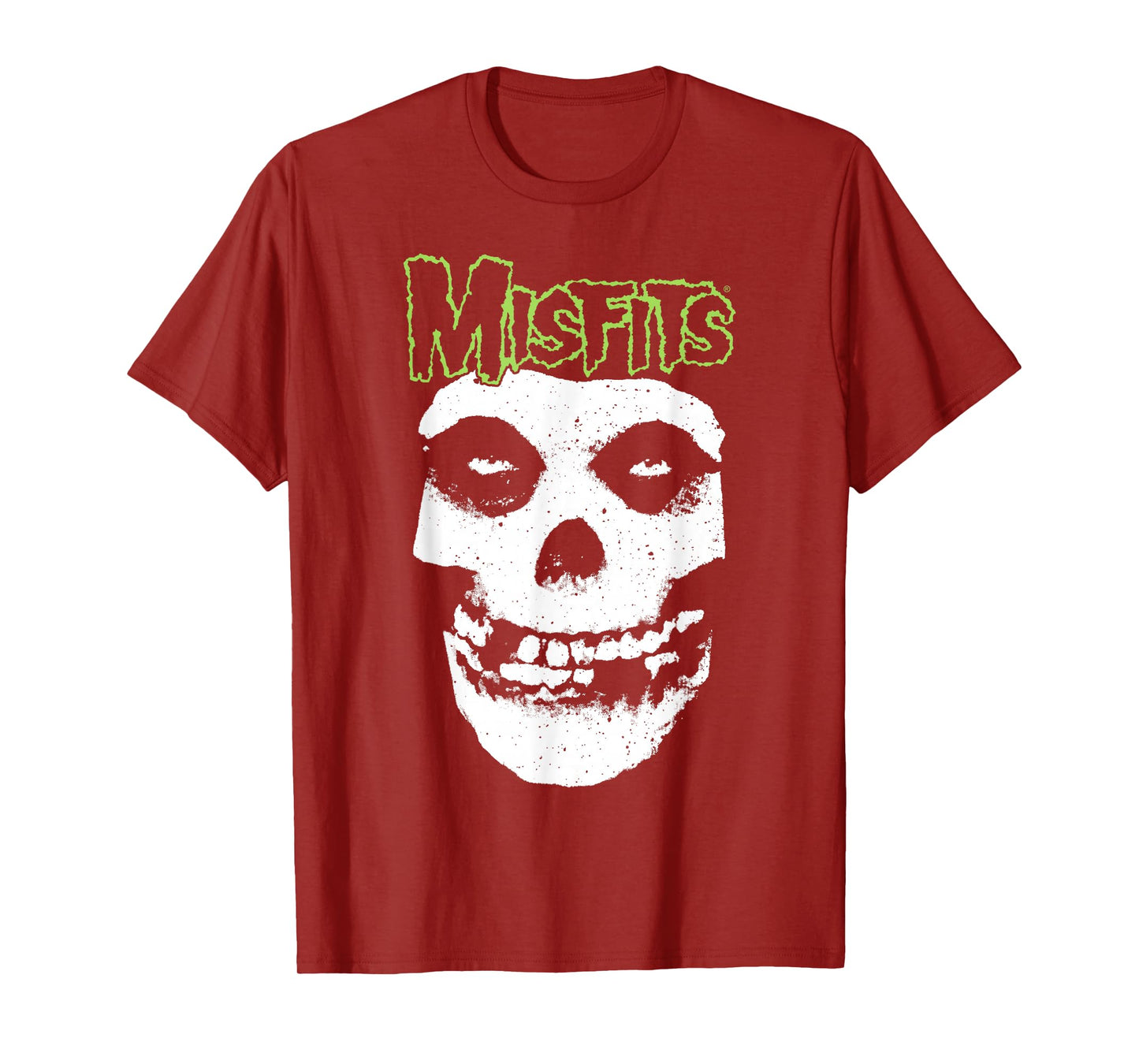 Misfits – Green Logo Skull T-Shirt