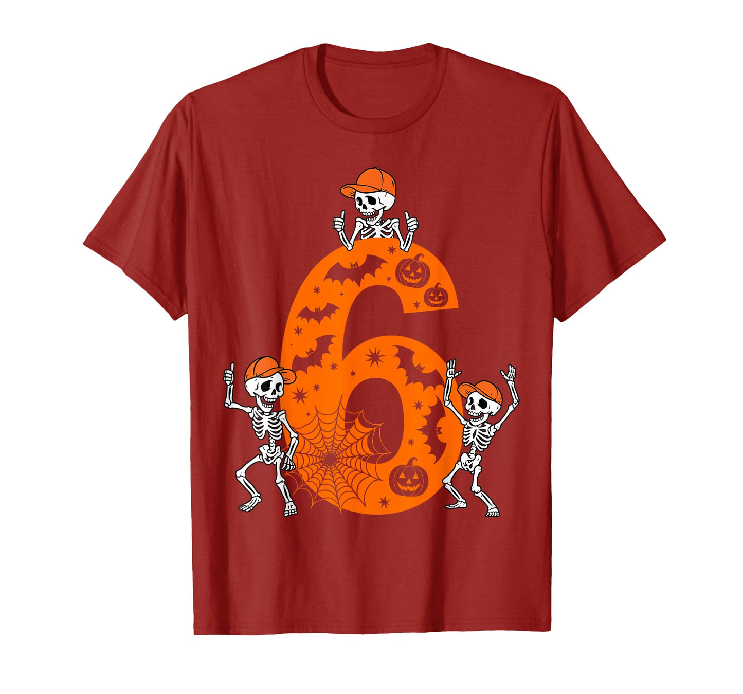 Six Seven Meme 6 7 Halloween Costume Dancing Skeleton T-Shirt