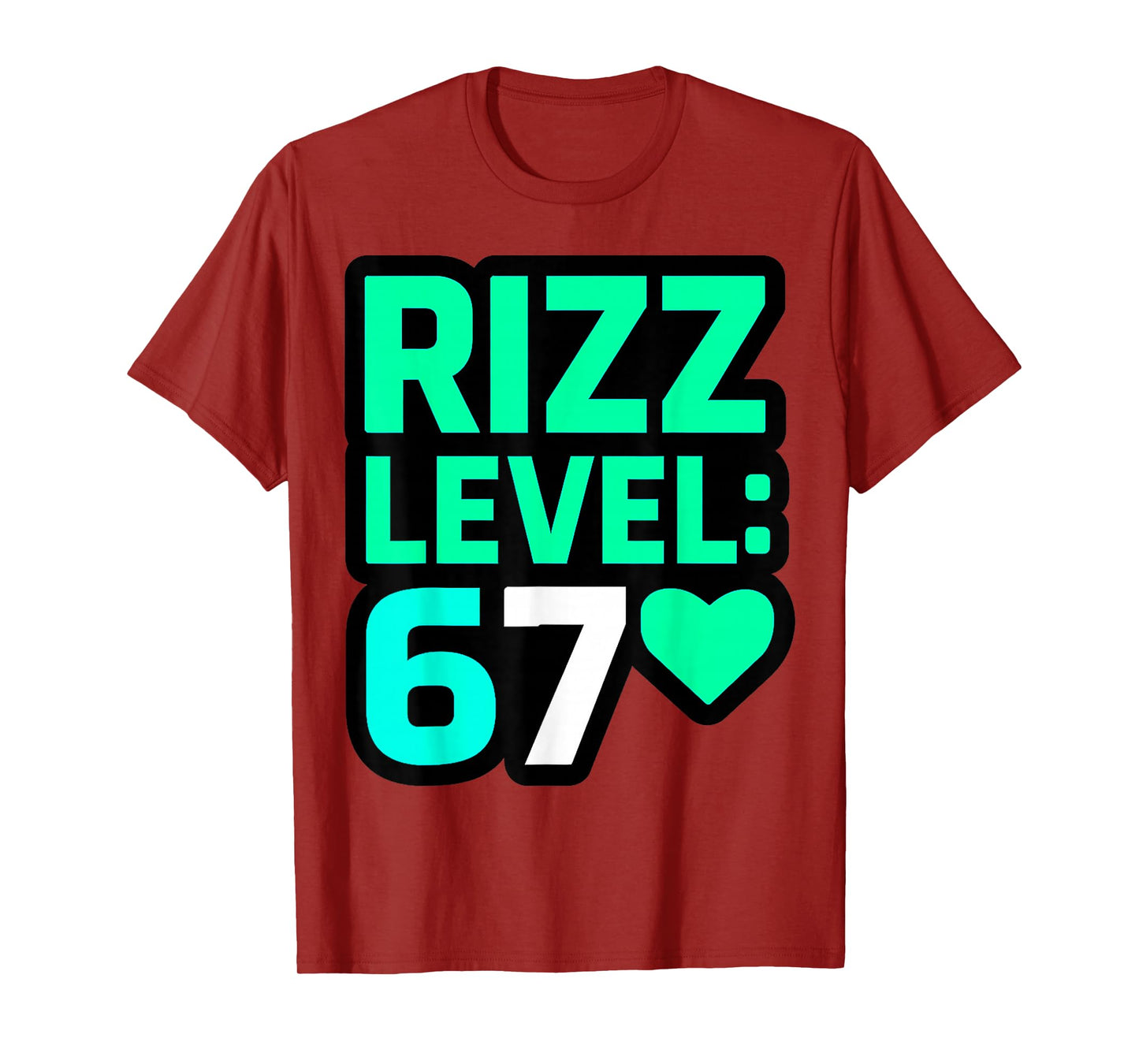 Rizz Level 67 Meme Shirt Youth Trend Six Seven 6 7 Meme 6 7 T-Shirt