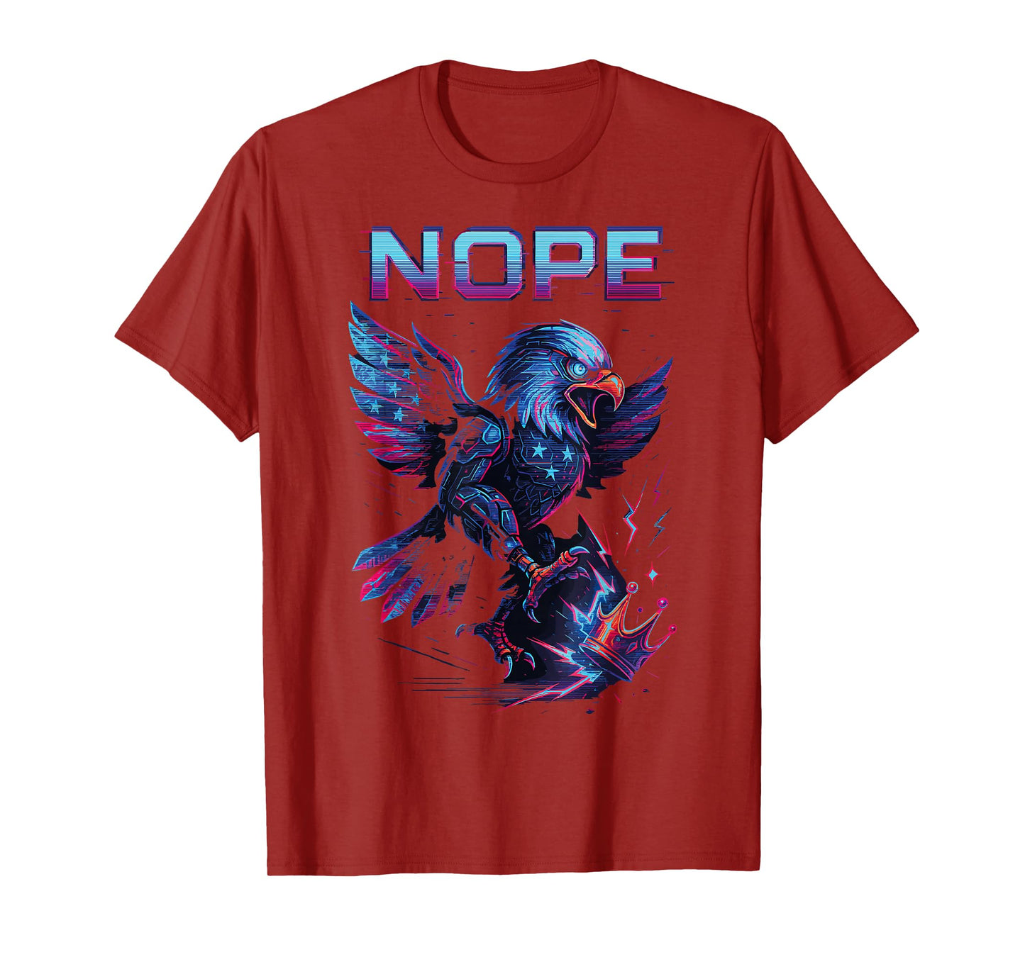 No Kings Nope Bold Minimal Protest Statement T-Shirt