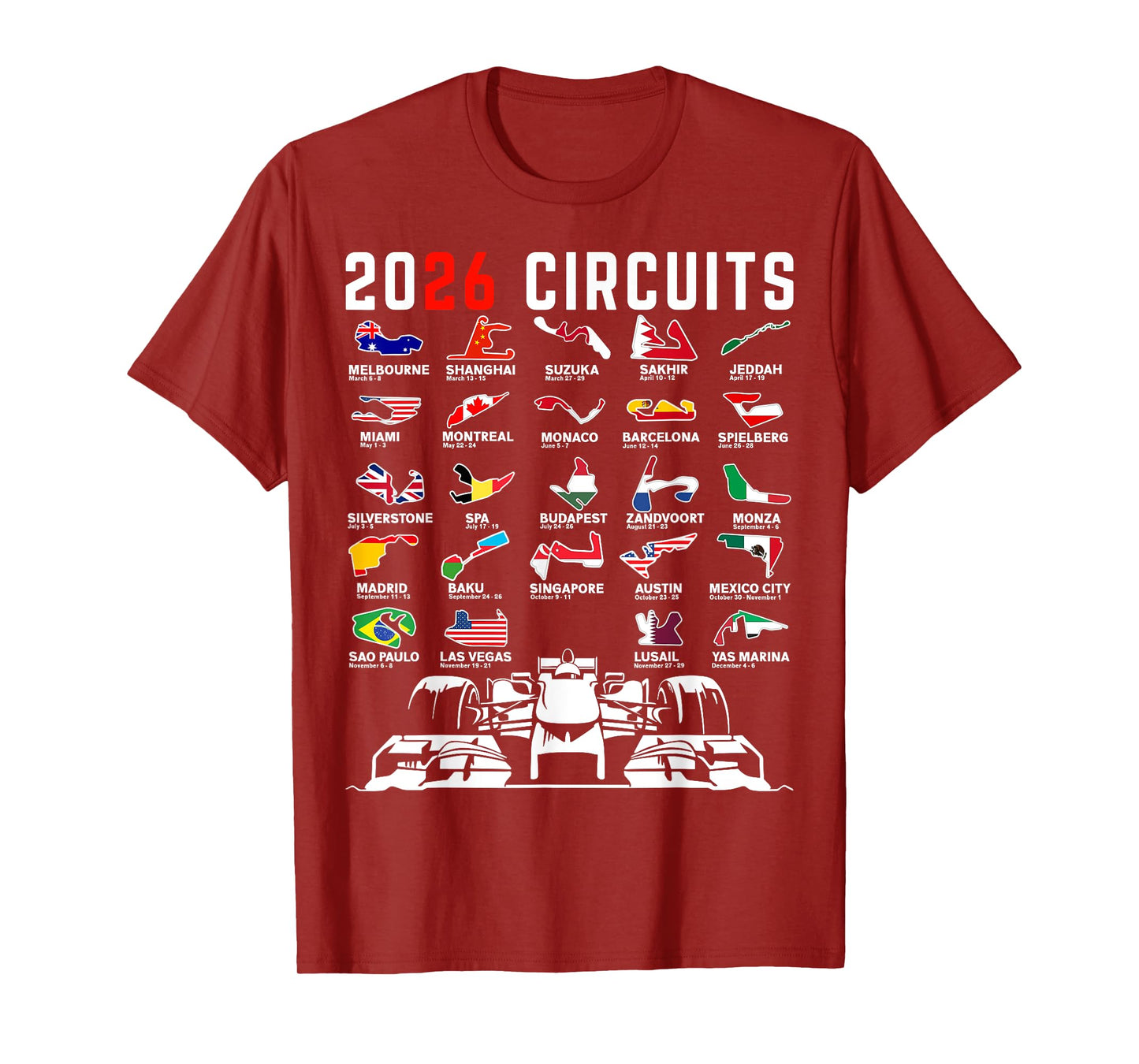 Racing Car Silhouette T-Shirt
