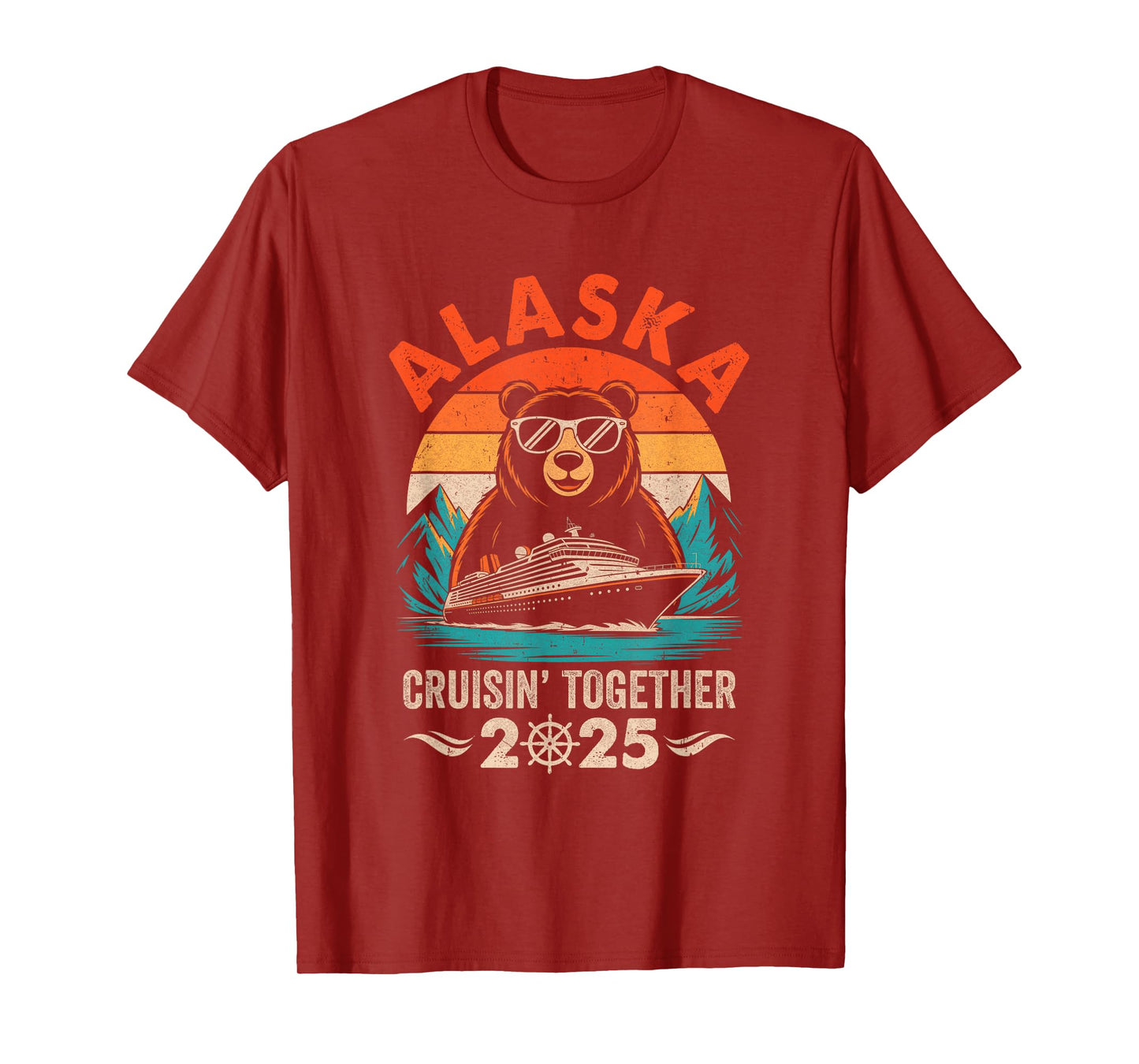 Matching Family Friends and Group Crusin' Alaska Cruise 2025 T-Shirt