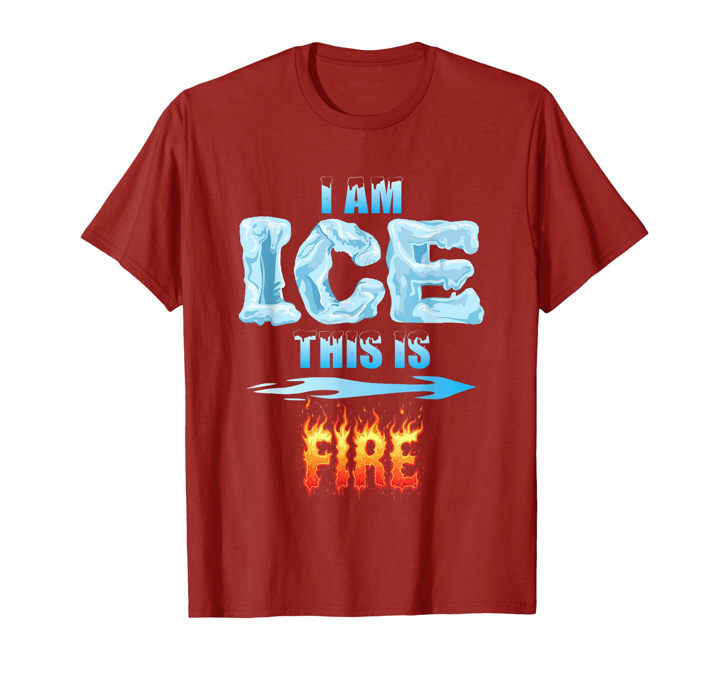 Funny Ice and Fire Costume Halloween Family Matching Women T-Shirt