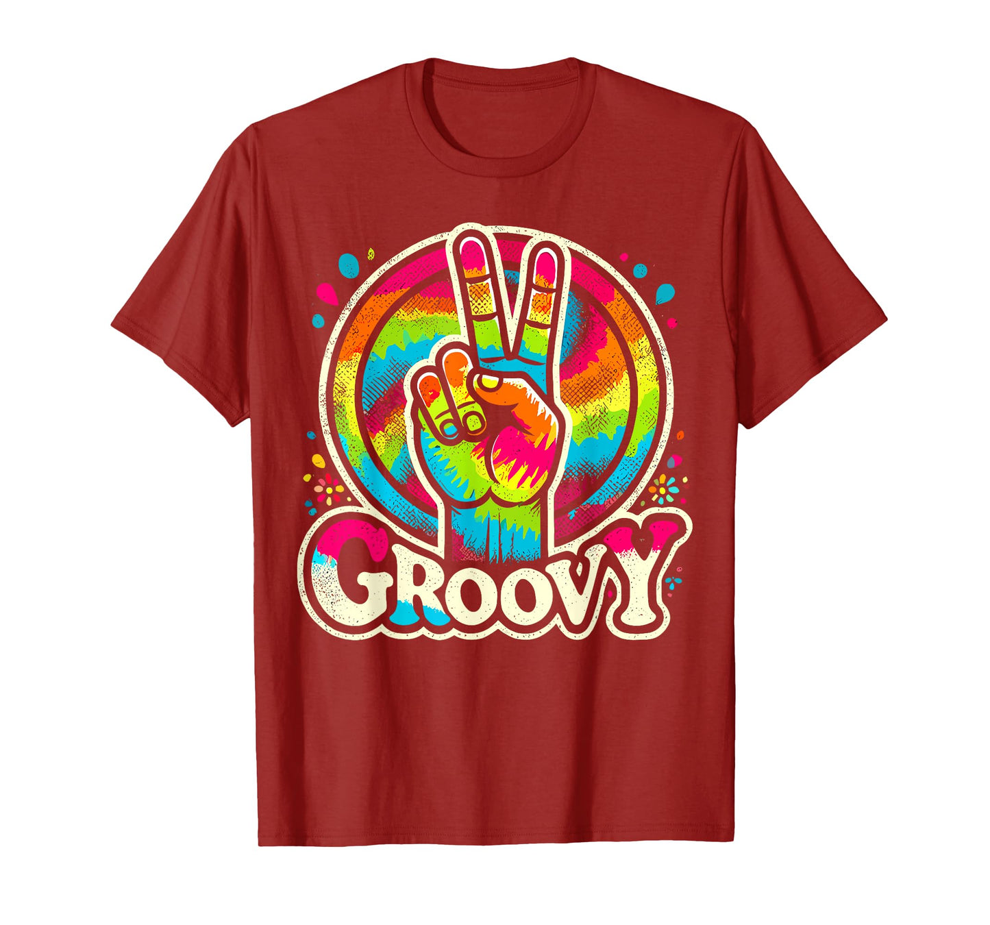 Groovy Peace Sign Retro Hippie T-Shirt
