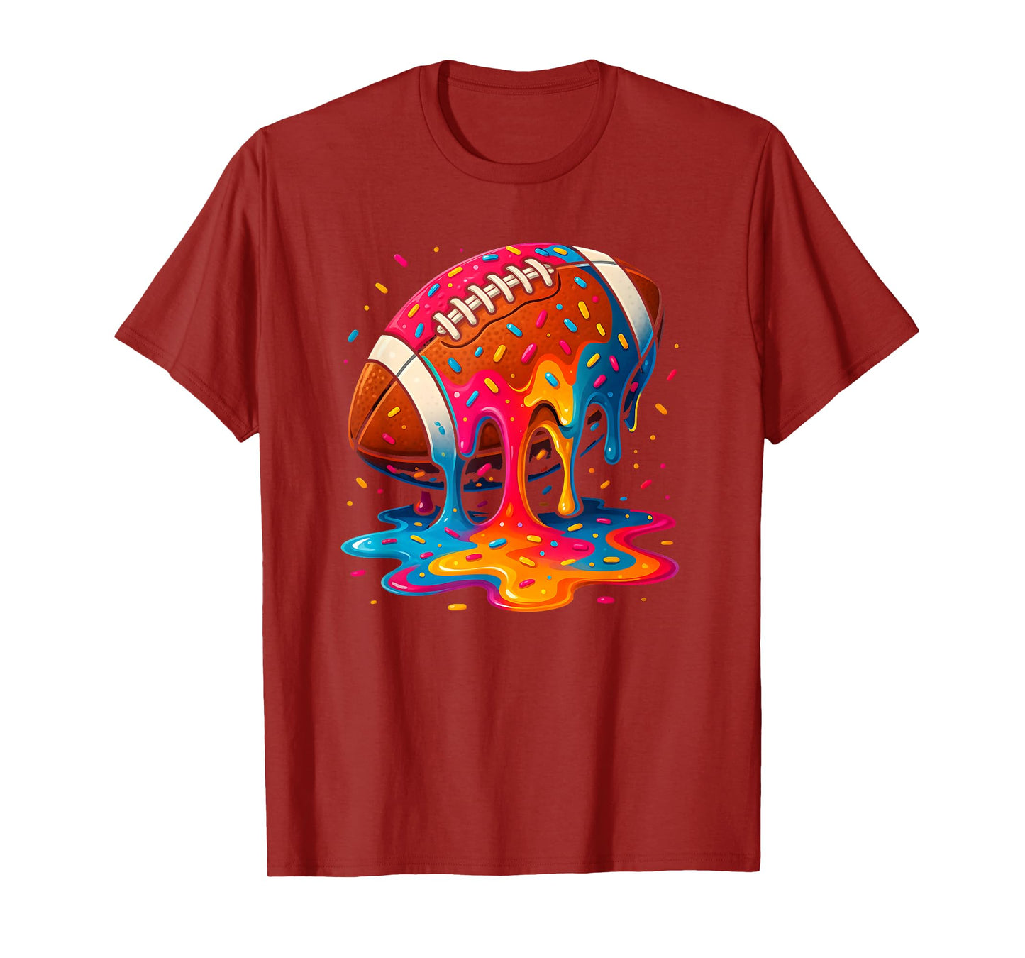 Football Drip Boys Football Youth Ice Cream Respect Drip T-Shirt