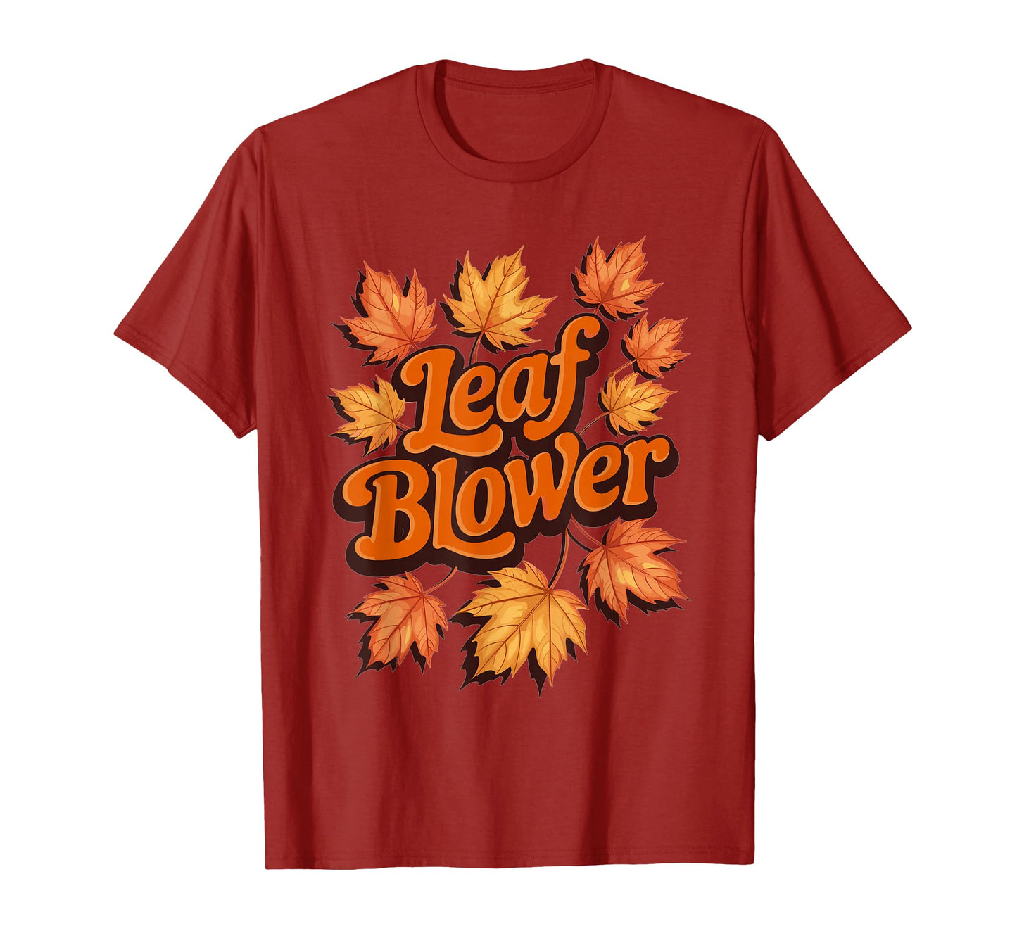 Funny Leaf Blower Fall Autumn Costume Matching Outfit T-Shirt