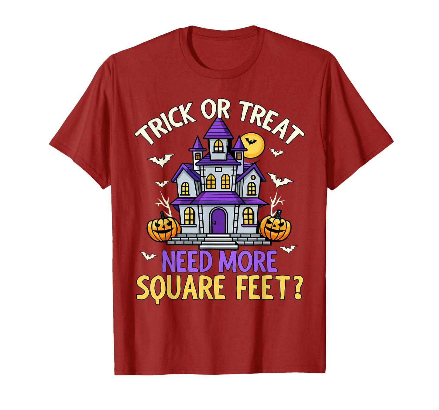 Halloween Real Estate Agent Broker Funny Realtor Men Women T-Shirt