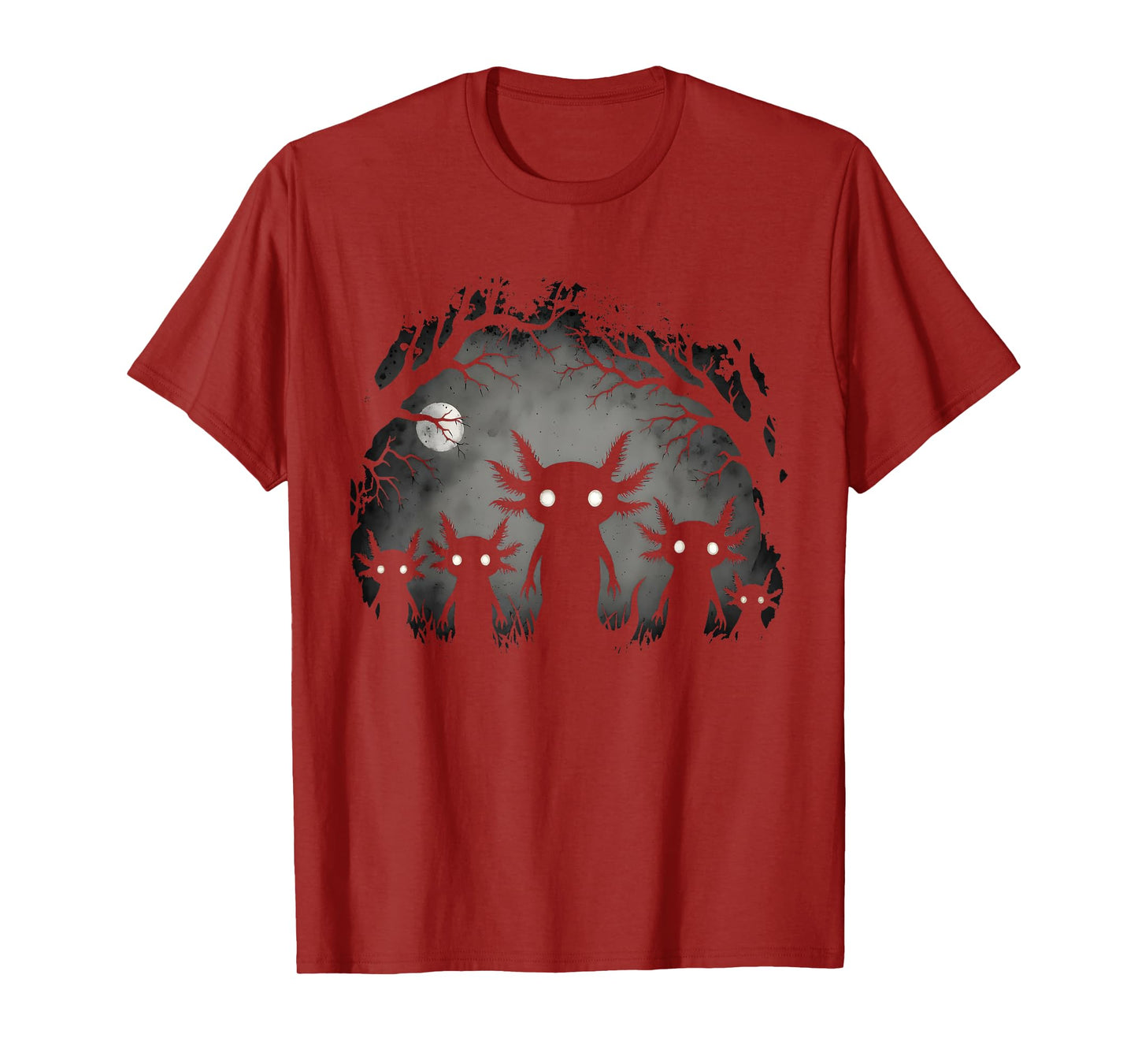 Creepy Gothic Axolotl Aesthetic Horror Grunge Goth Axolotl T-Shirt