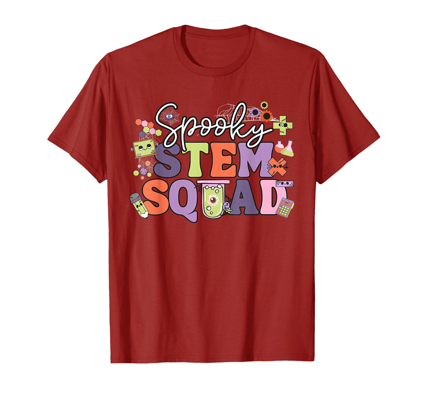 Spooky STEM Squad Teacher Halloween Science Technology Math T-Shirt