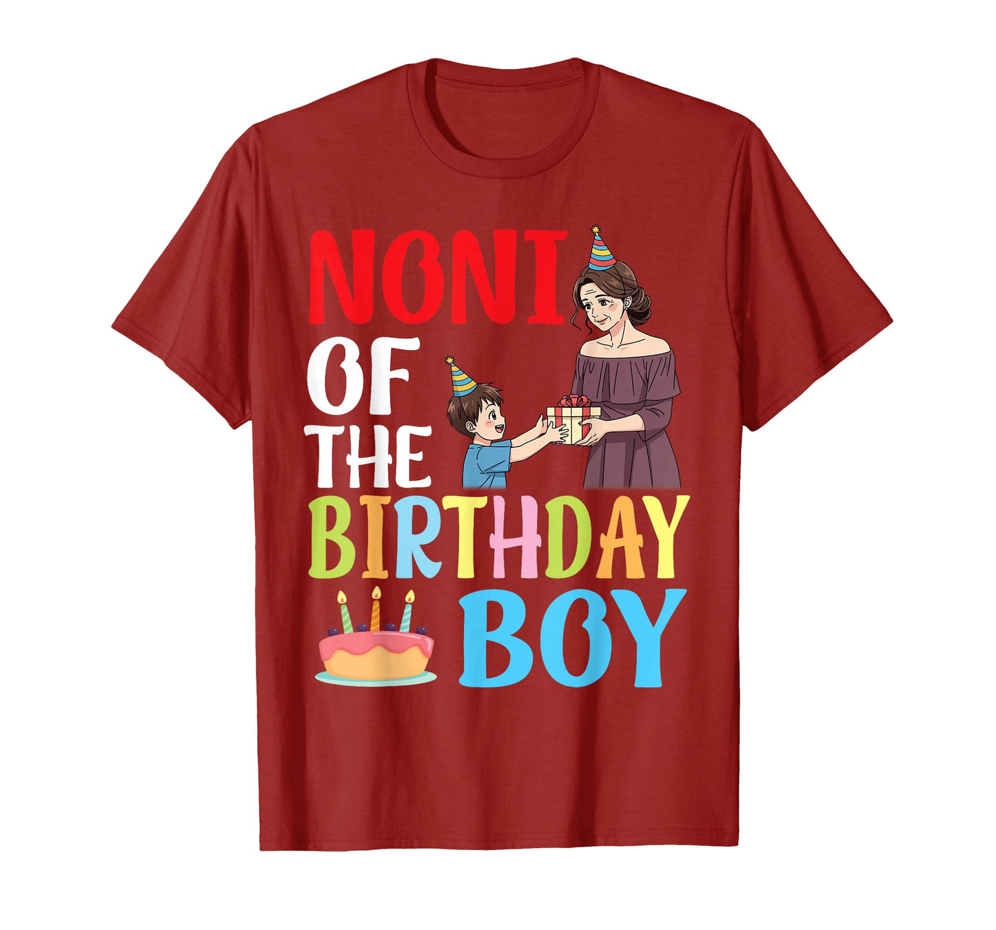 Happy Noni of The Birthday Boy Family Celebration Grandson T-Shirt