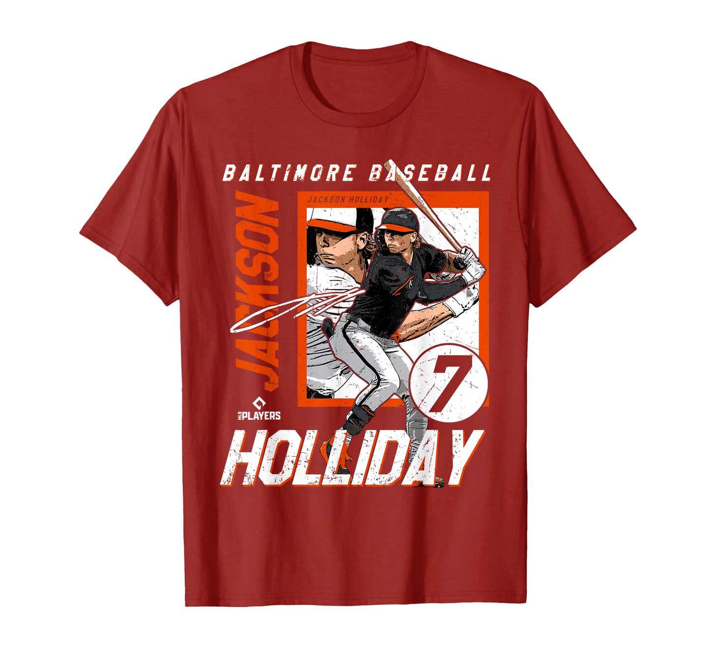 Jackson Holiday | Baltimore Baseball Players| MLBJHO204M T-Shirt