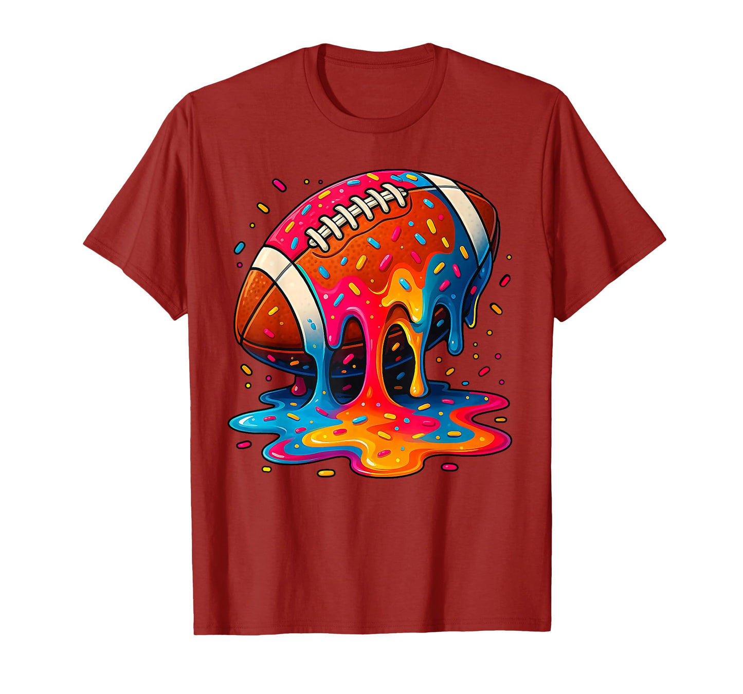Football Drip Boys Football Ice Cream Sprinkle Respect Drip T-Shirt