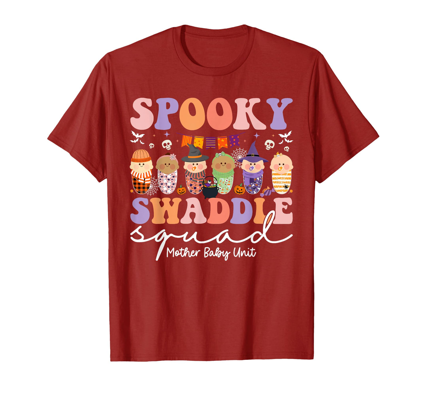 Spooky Swaddle Squad Mother Baby Unit Halloween T-Shirt