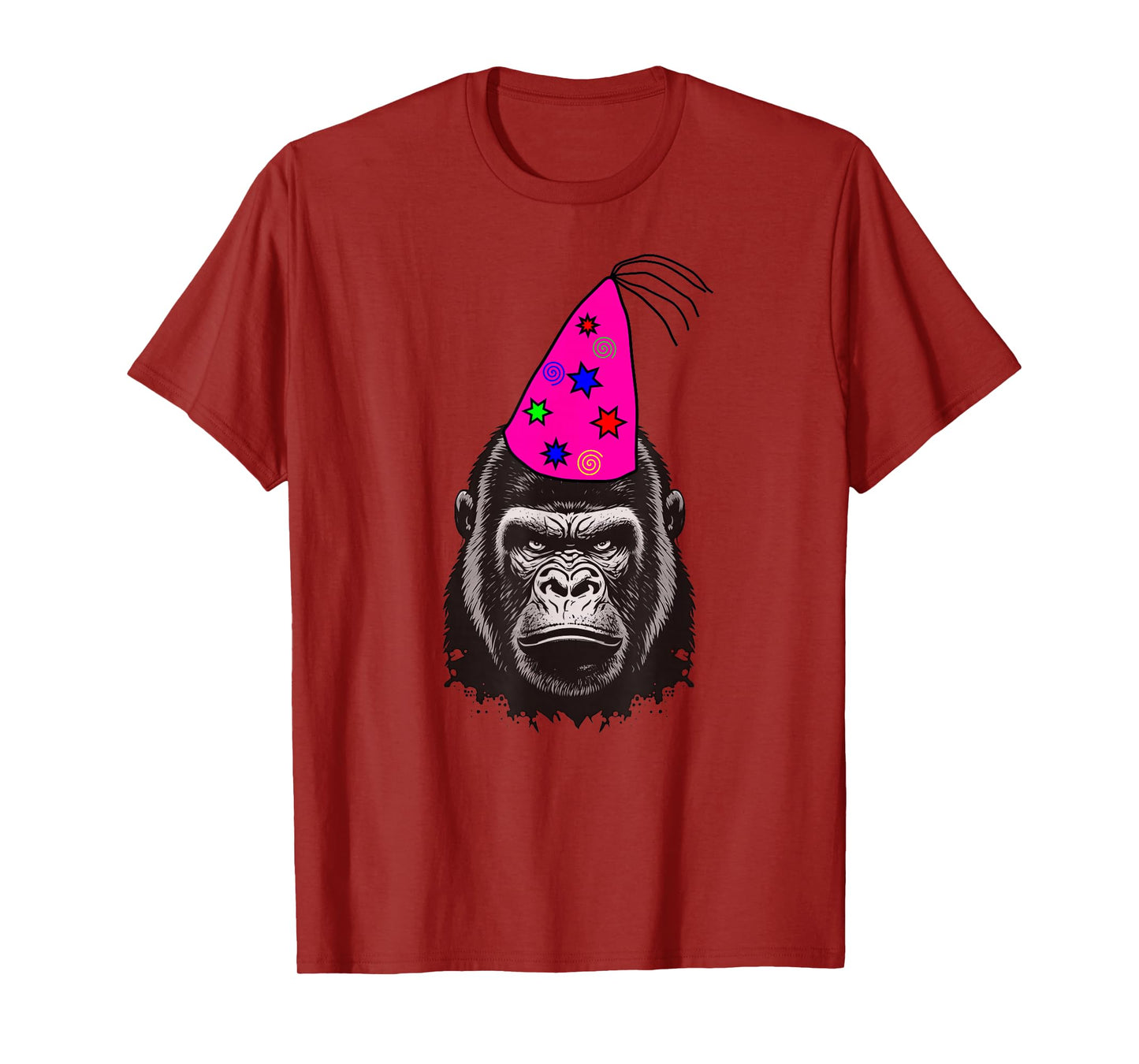 Gorilla Birthday Decorations Birthday Party Hat Design T-Shirt