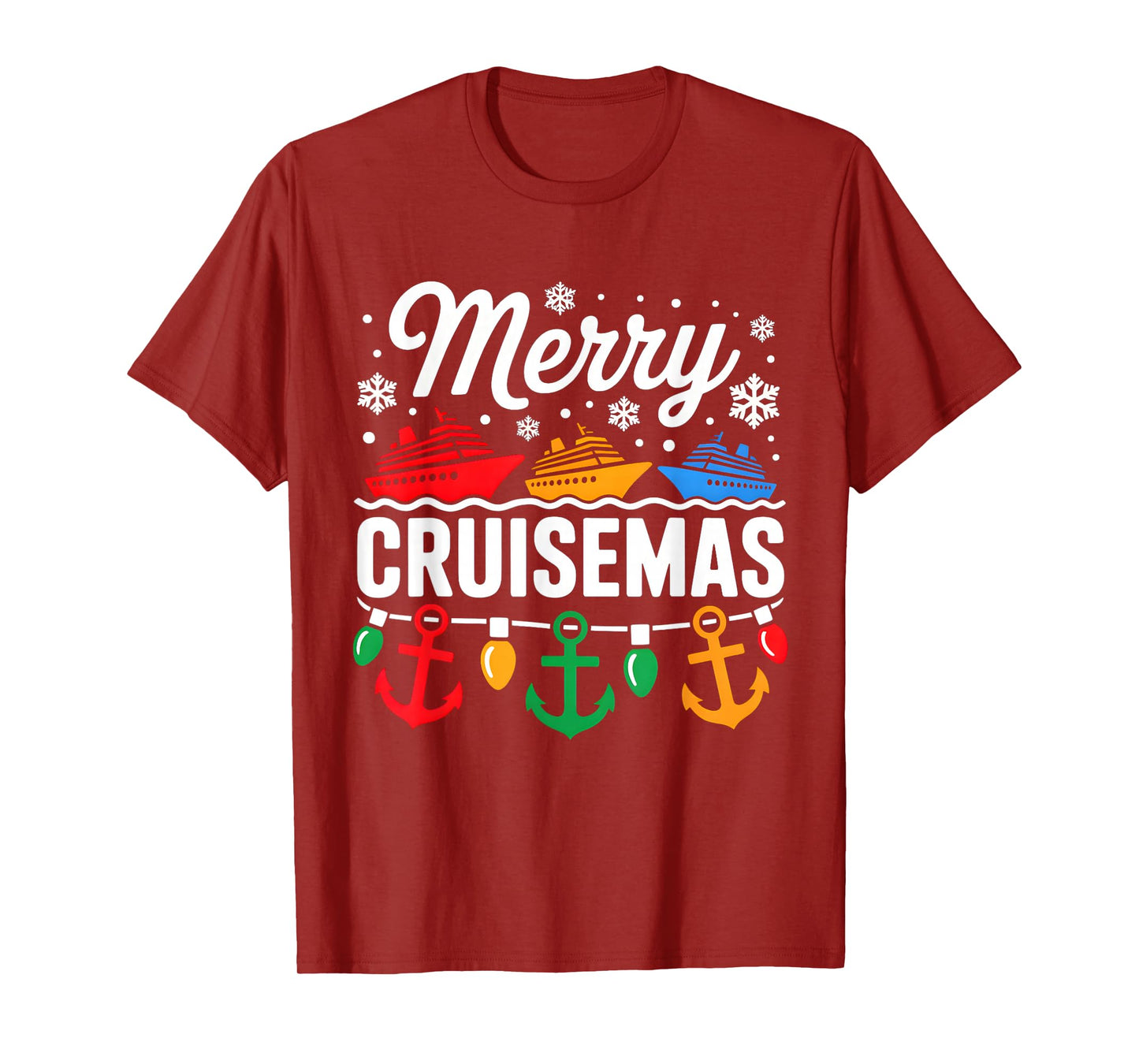 Merry Cruisemas Christmas Family Cruisin Funny Cruise Lover T-Shirt