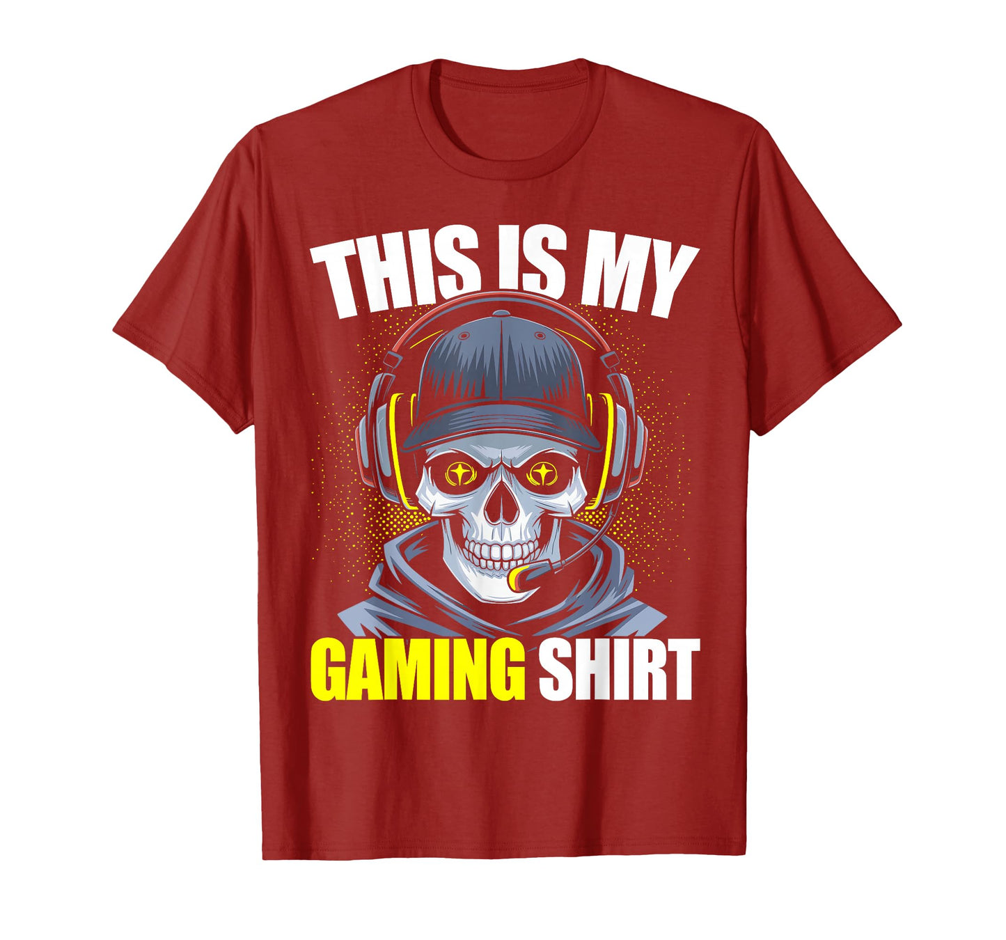 Cool Gamer Skeleton Gaming Video Games Unisex-Child Classic Fit Black Gaming T-Shirt