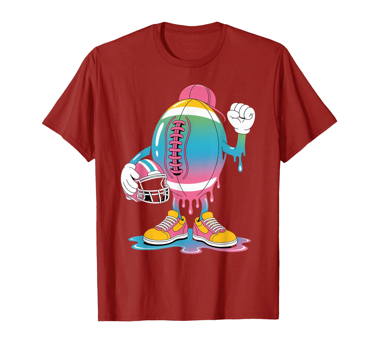 Ice Cream Drip Men Women Game American Football Drip T-Shirt