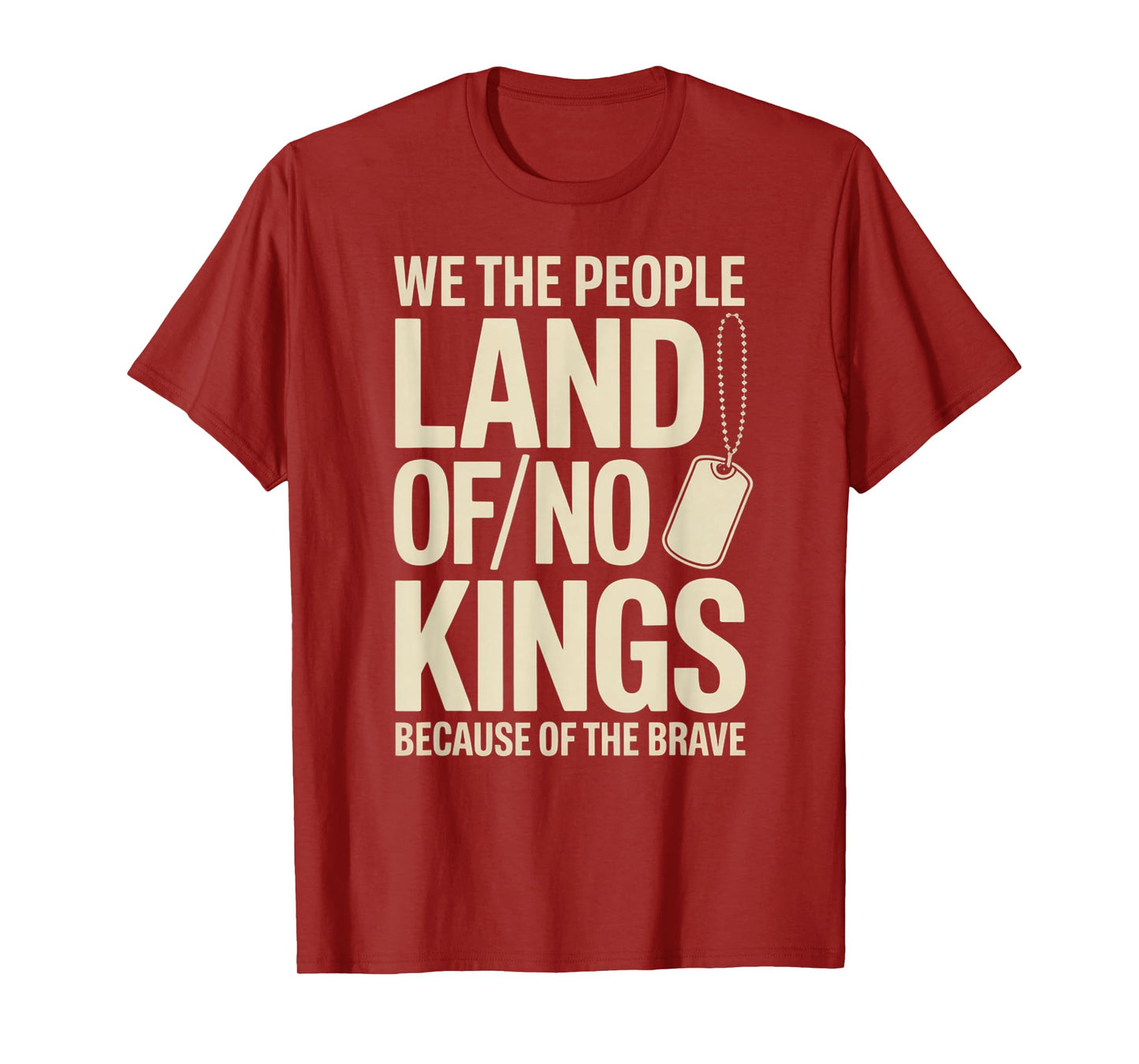America Vintage No Kings Day Because of The Brave T-Shirt
