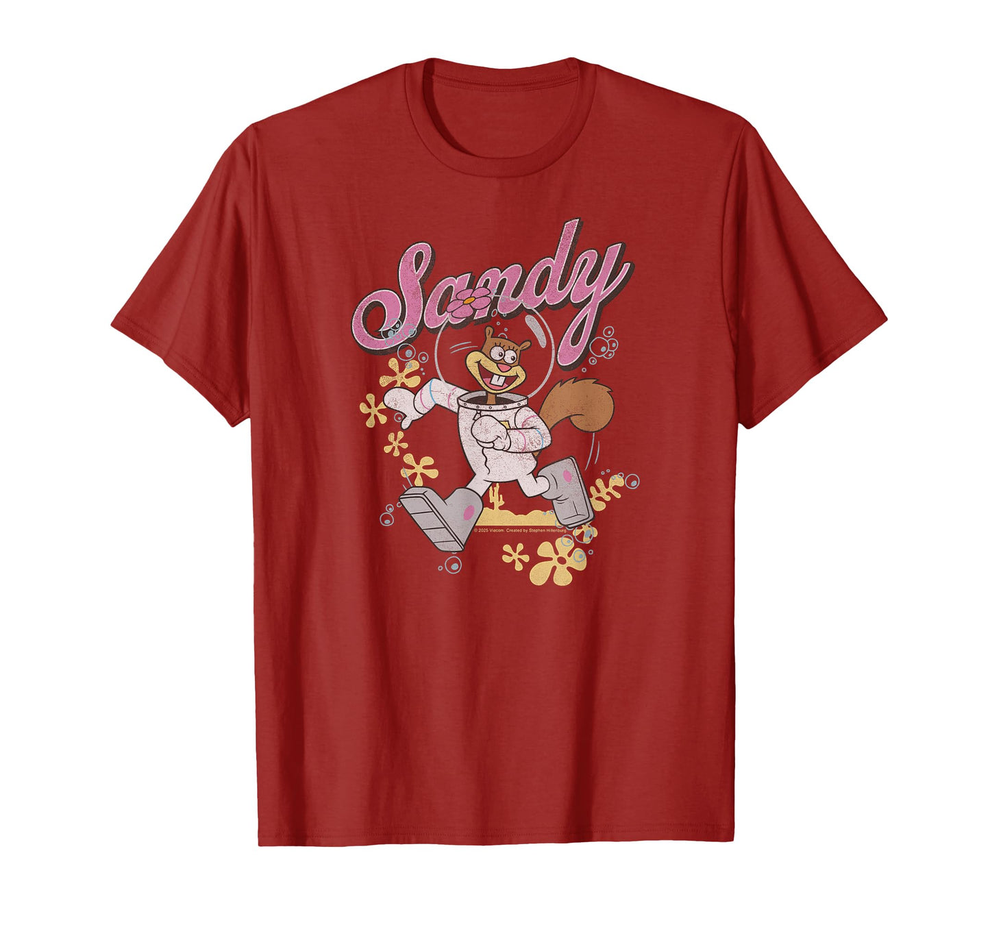 SpongeBob SquarePants - Sandy Cheeks Flower Clouds T-Shirt