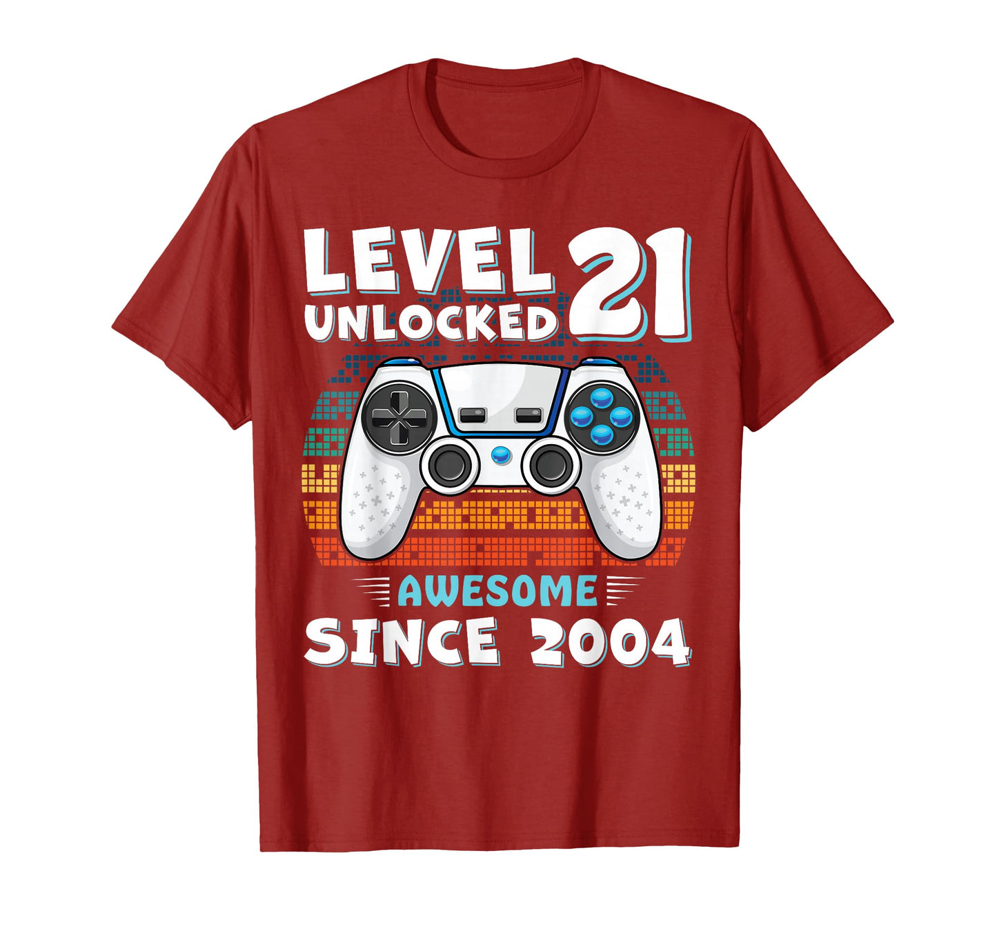 21 Year Old BDay Decorations Men Boy 21yr 2004 21st Birthday T-Shirt