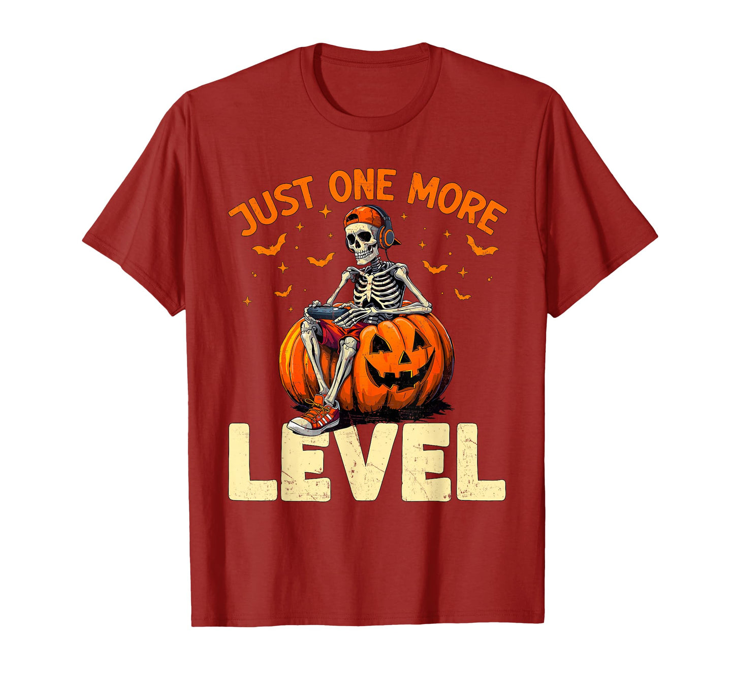 Funny Video Game Halloween Skeleton Gamer Costume Men Boys T-Shirt