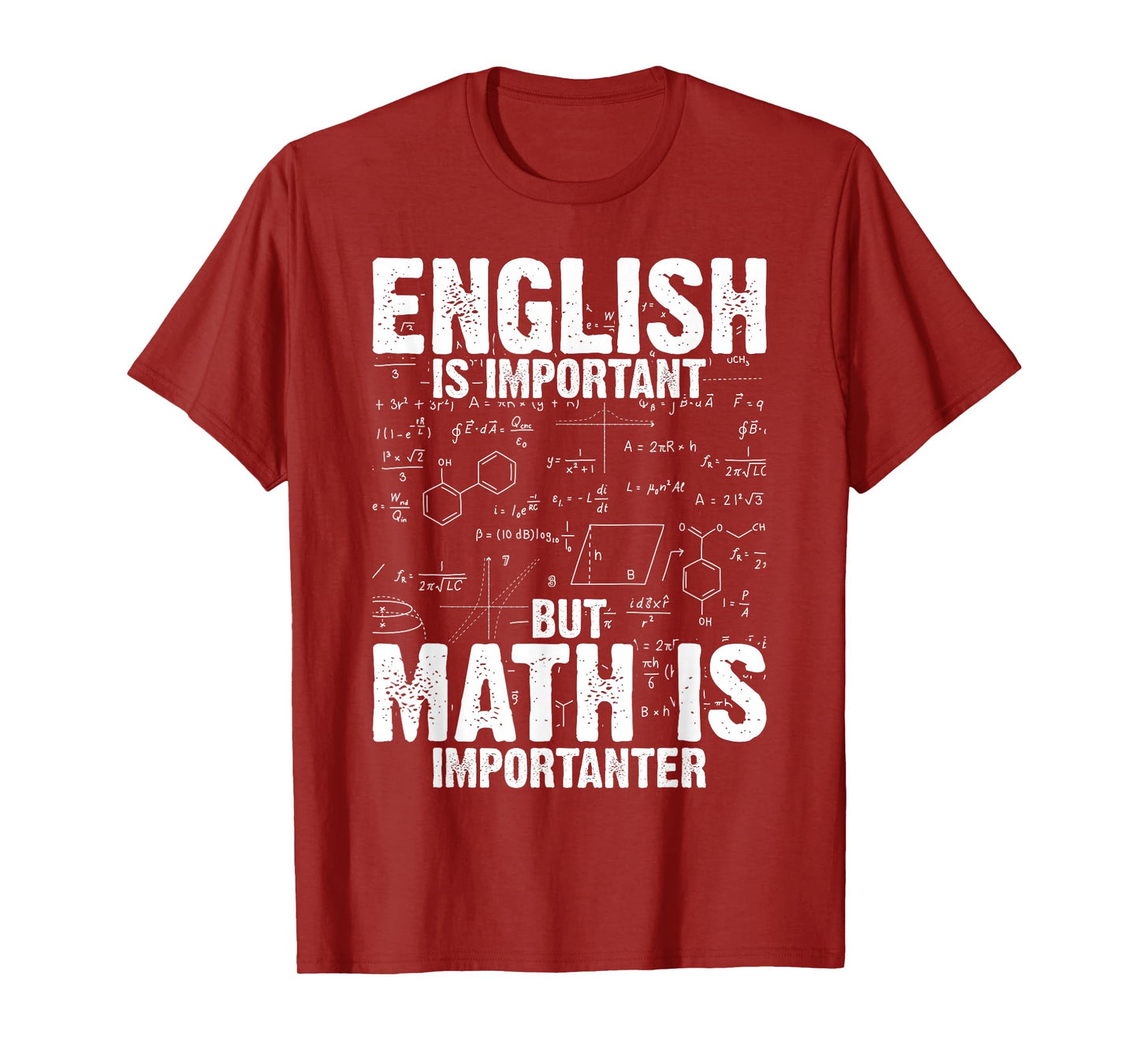 English is important but Math is importanter Teaching Math T-Shirt