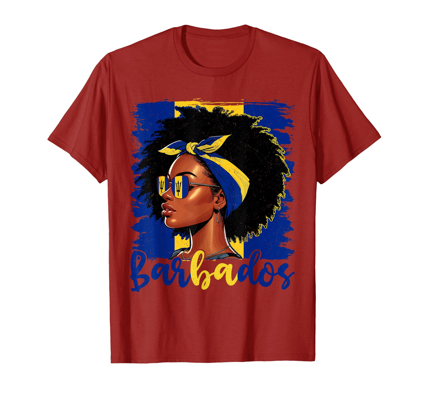 Bajan Girl Barbados Flag Proud Barbadian Women T-Shirt