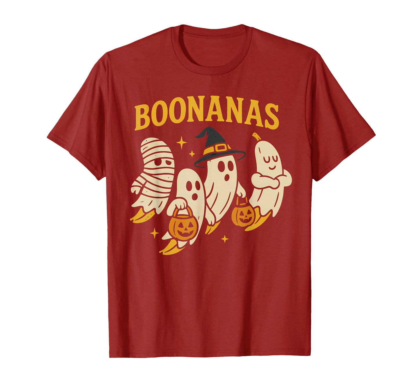 Boonanas Squad Halloween Ghost Spooky Cute Banana Costume T-Shirt