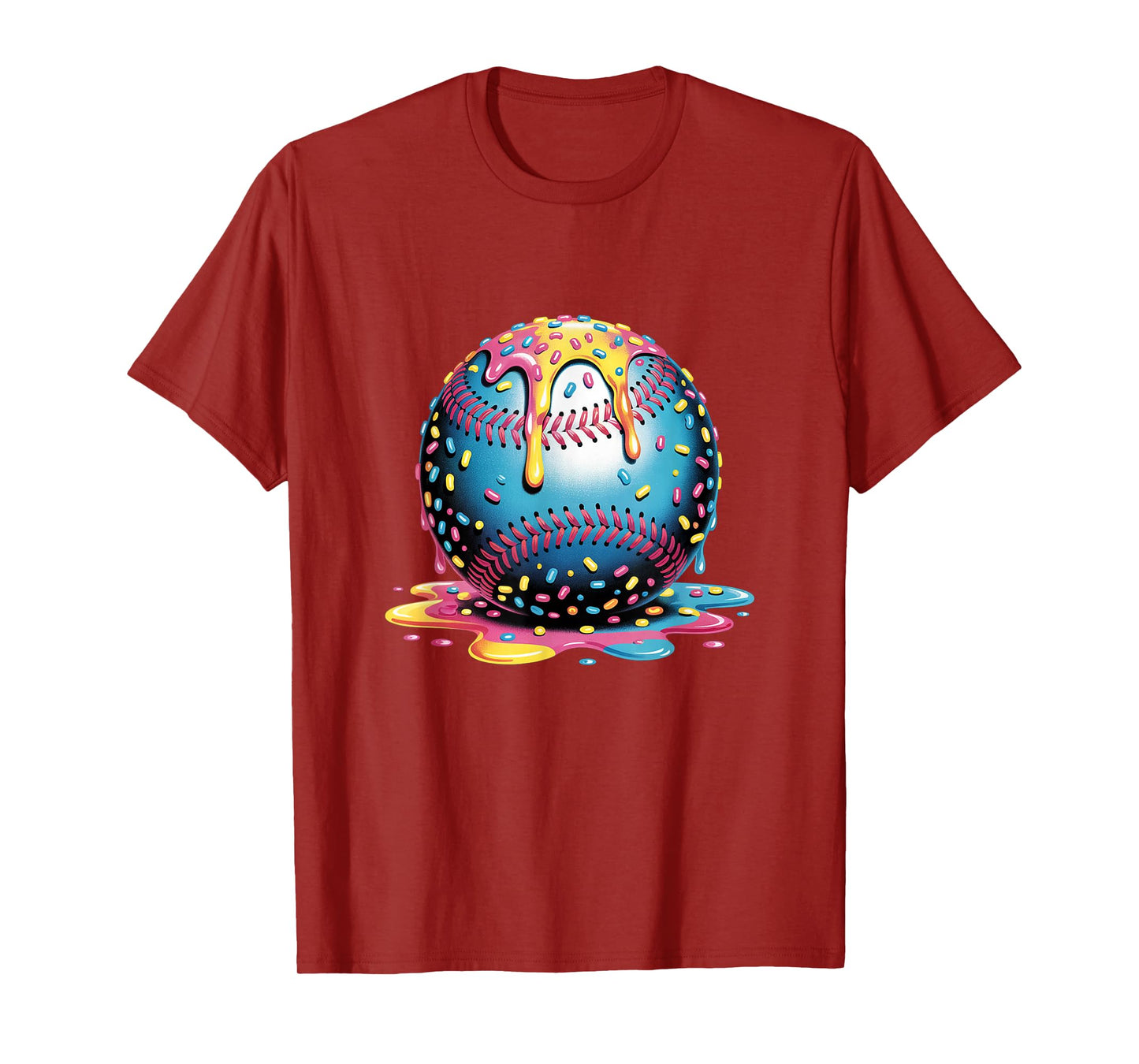 Ice Cream Drip Baseball Stuff Baseball Drip For Boys Kids T-Shirt