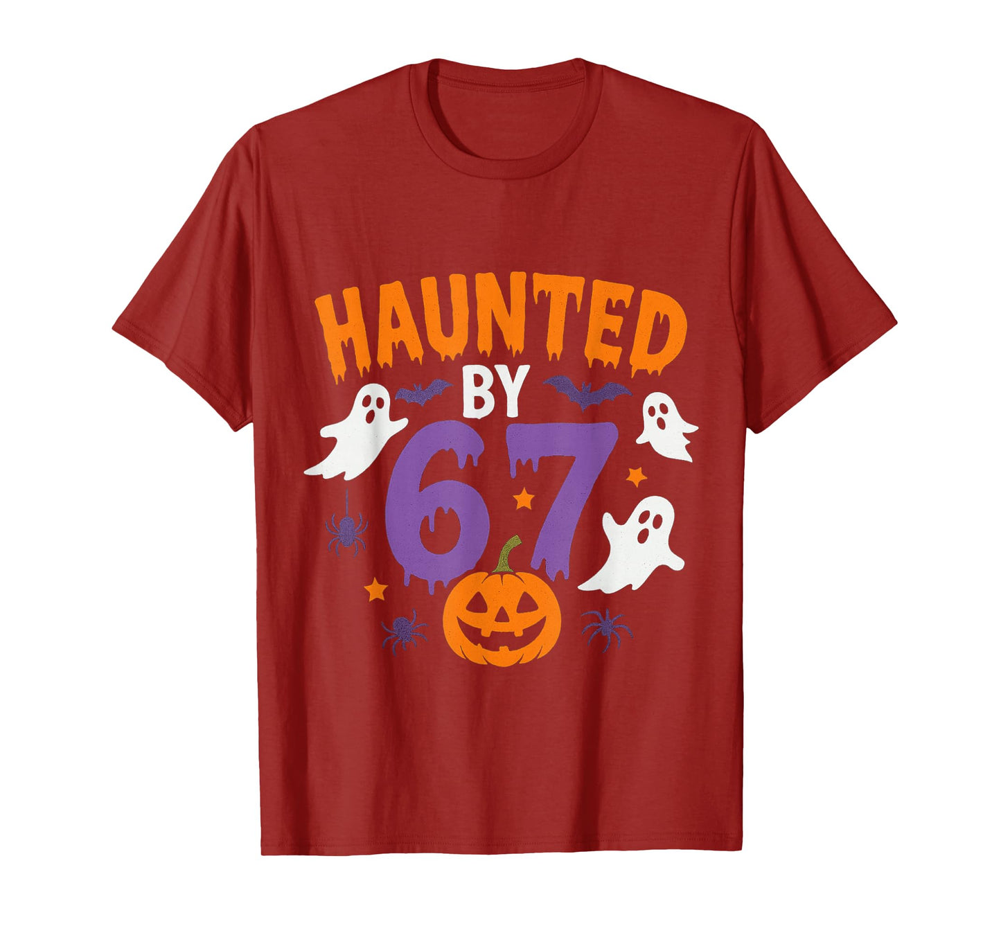 Haunted by 67 Funny 67 Halloween Costume T-Shirt