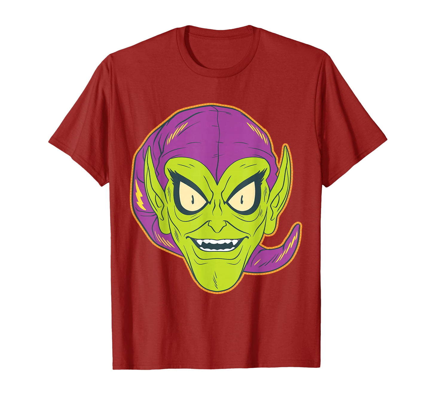 Marvel Green Goblin Halloween Retro Vintage Mask Costume T-Shirt