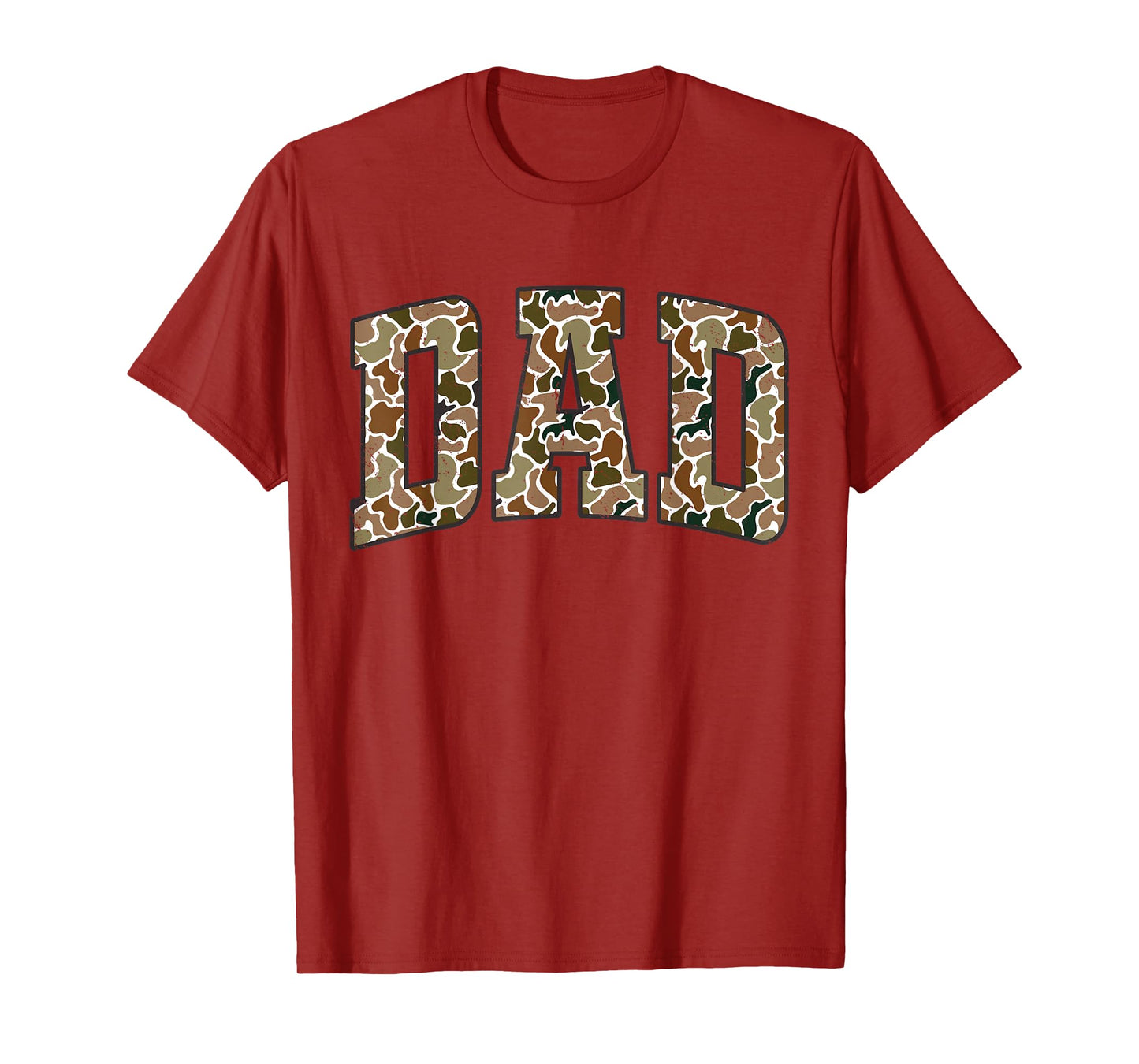 Retro Camo Duck Hunting Dad Old Camo Dad Father's Day Gift T-Shirt