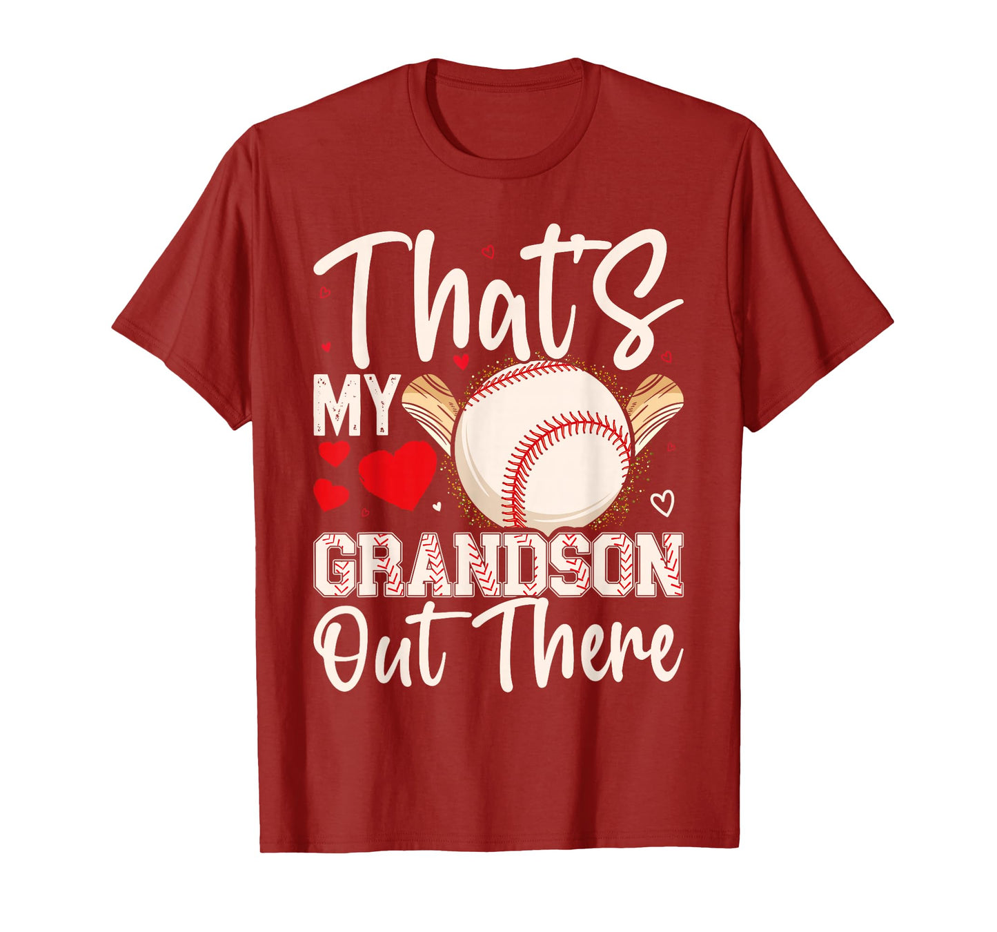 That's My Grandson Out There Baseball Grandma Mother's Day T-Shirt