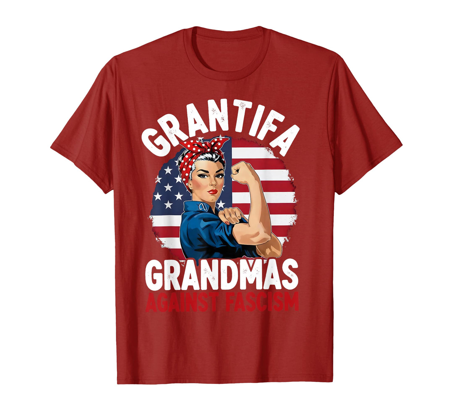 Grantifa Grandmas Against Fascism Flag Resist No Kings T-Shirt