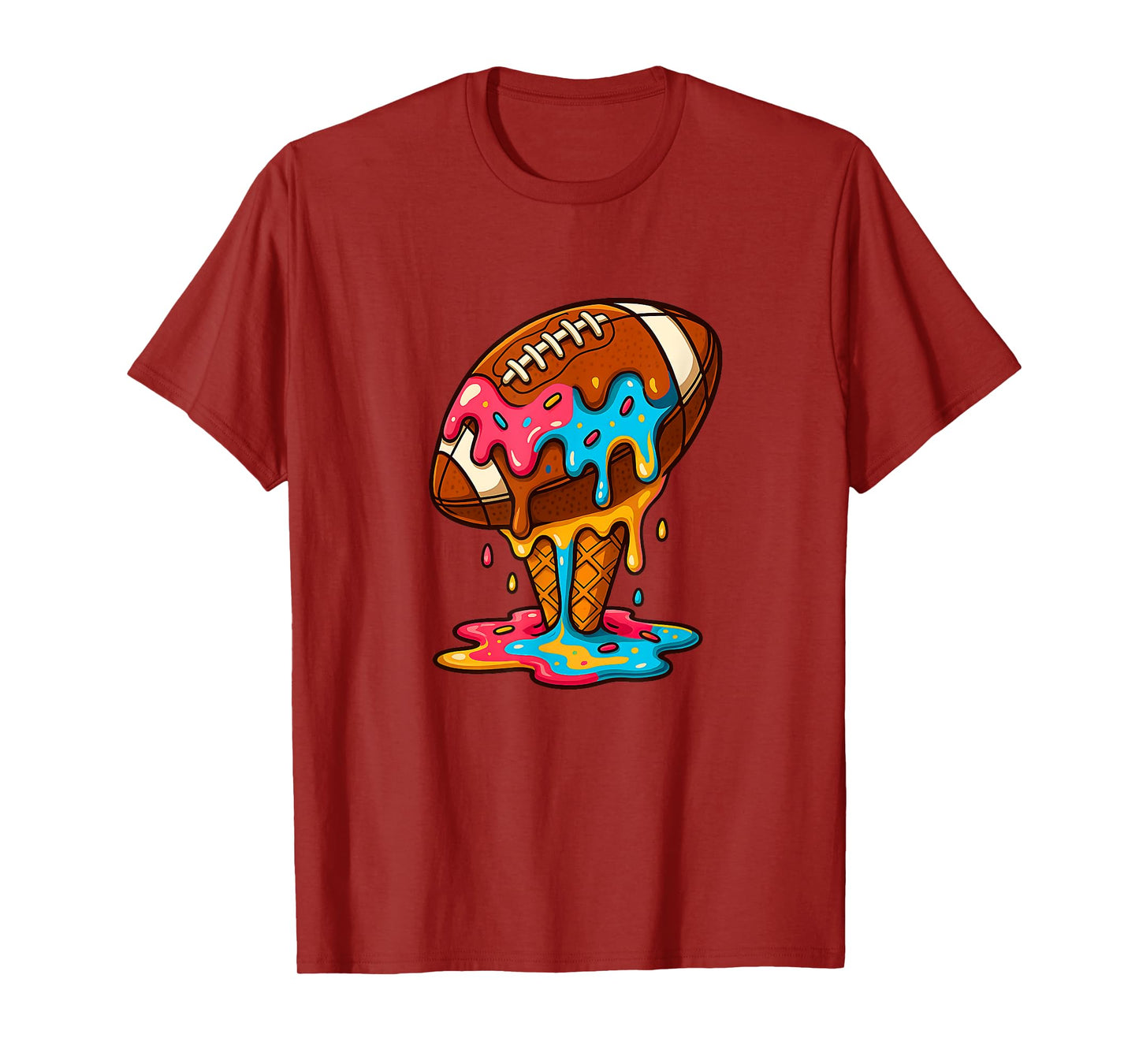 Mens Football Lovers for Lineman Sprinkles Game Day T-Shirt