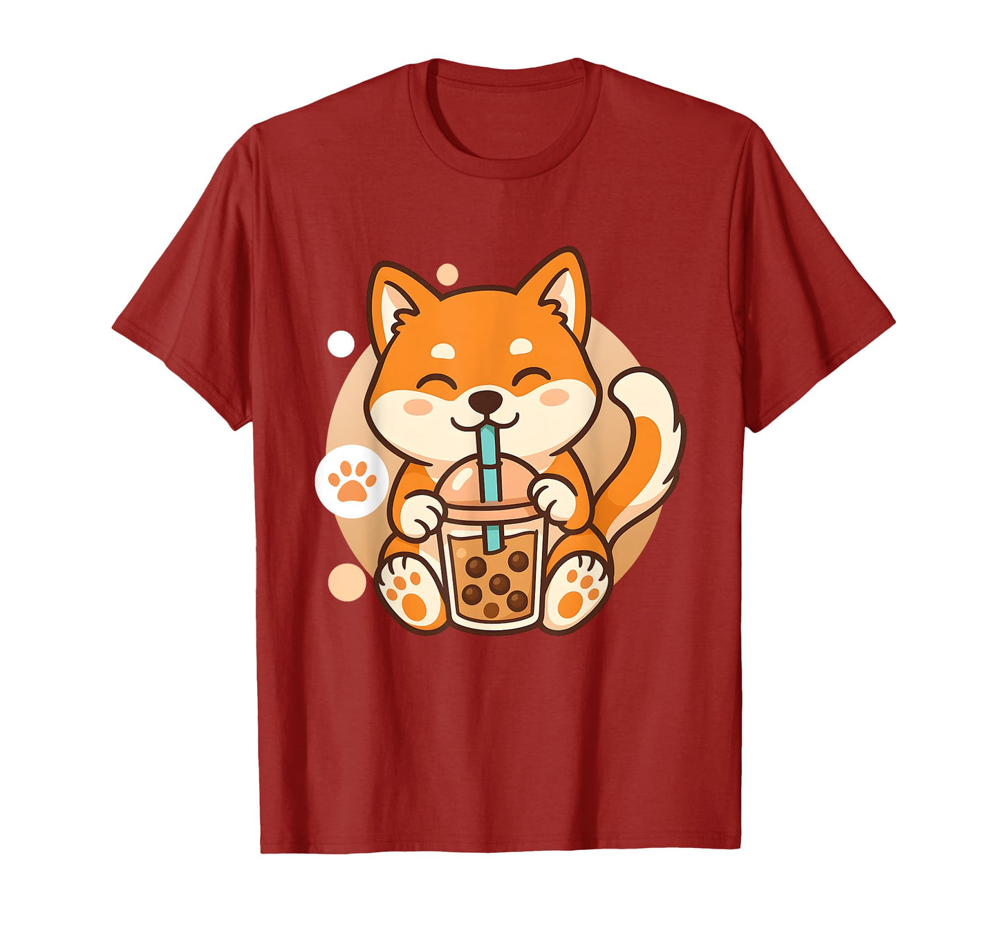 Cute Shiba Inu Dog Bubble Boba Tea Anime Kawaii Neko Gift T-Shirt